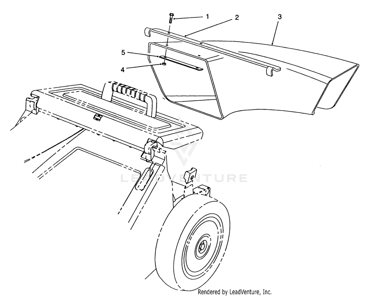 Side Discharge Chute Model No. 59112 (optional)