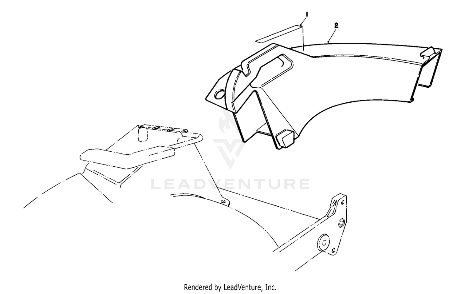 Side Discharge Chute Model No. 59110 (optional)