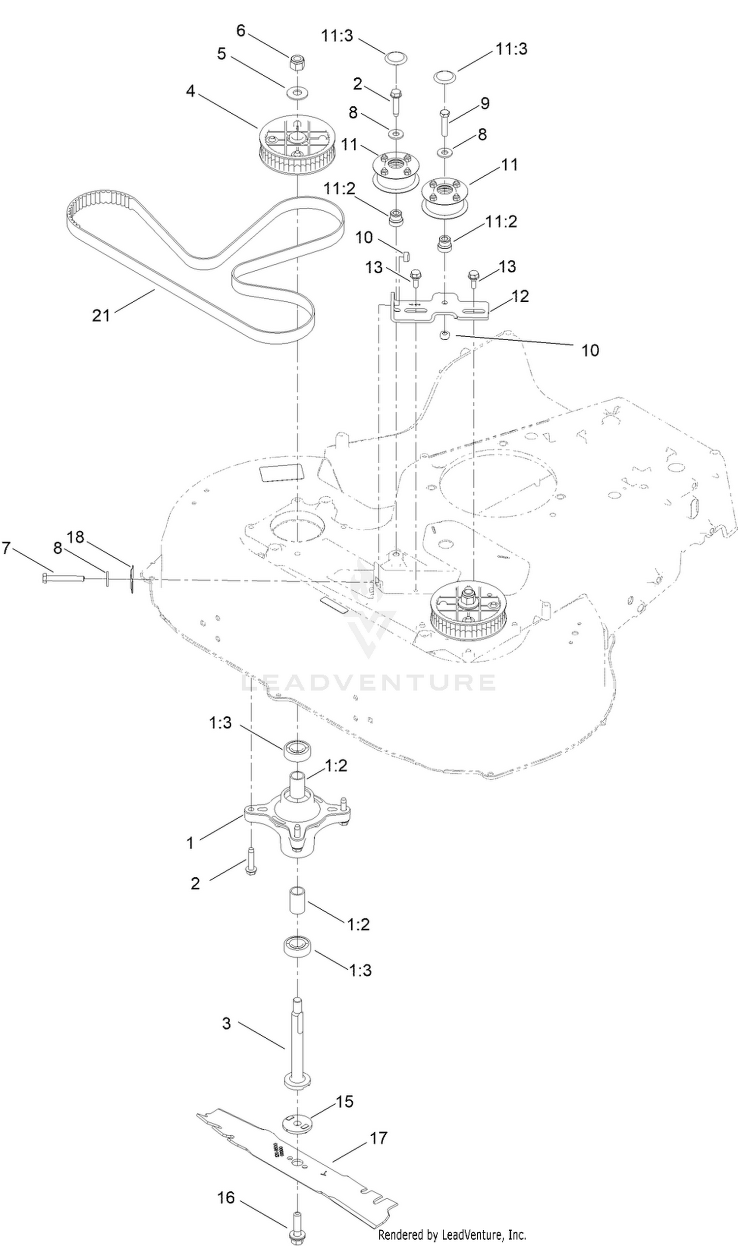 Spindle and Blade Assembly