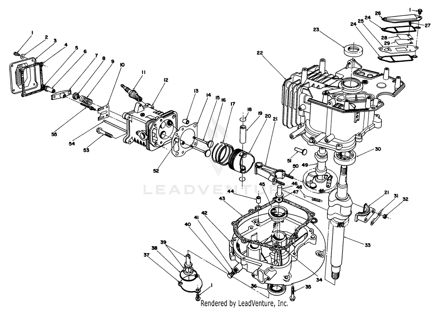 Engine Assembly (continued) (model No. Vmh7)