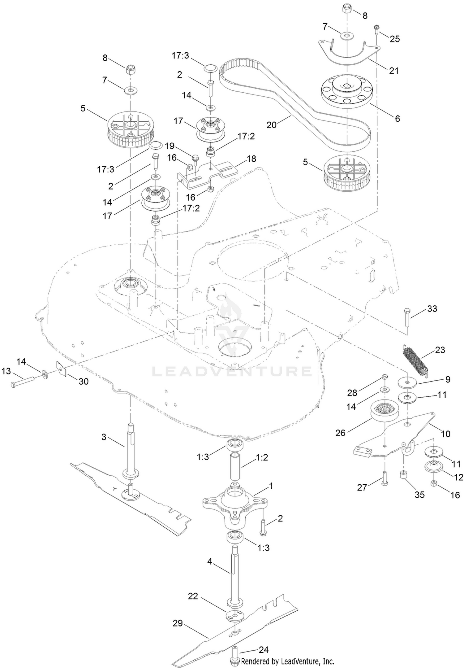 Spindle and Belt Assembly