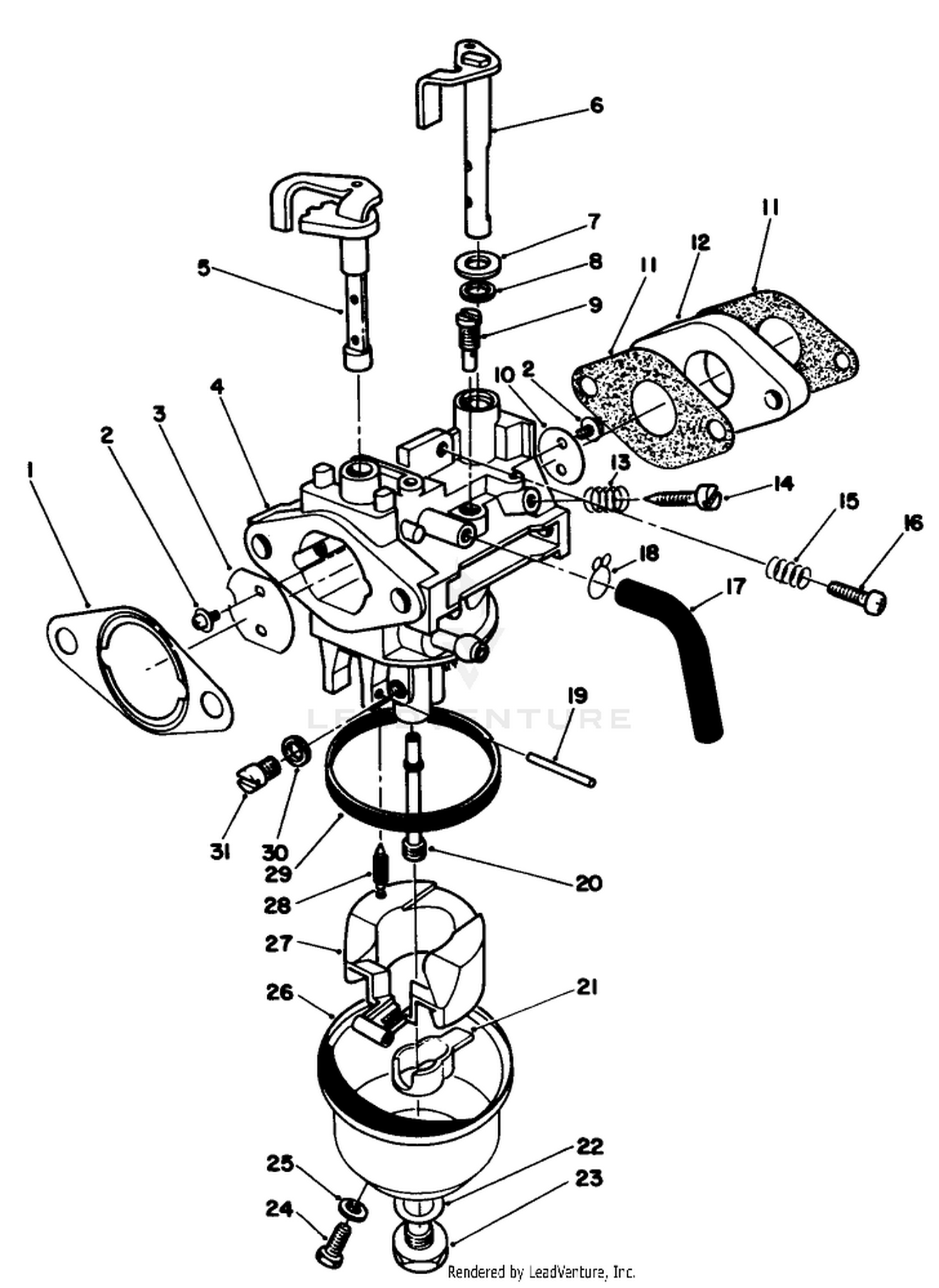 Carburetor Assembly (model No. Vmg6)