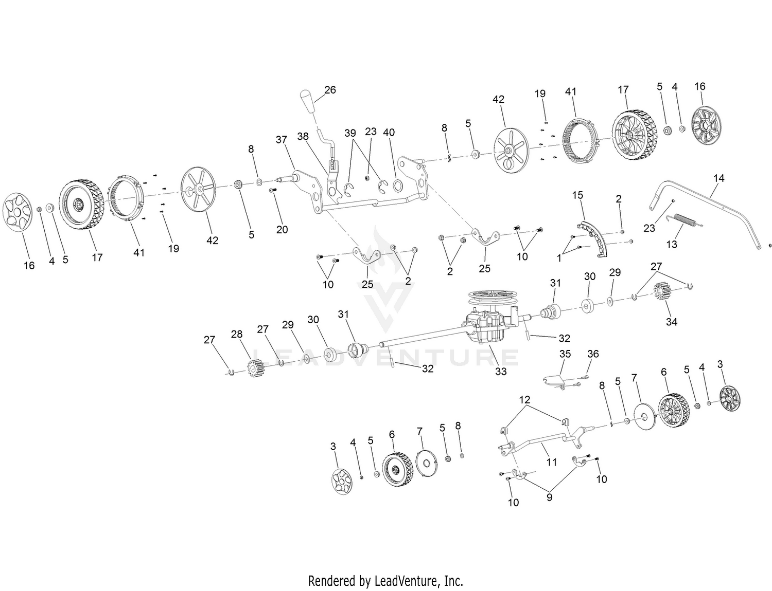 Suspension, Traction and HOC Assembly
