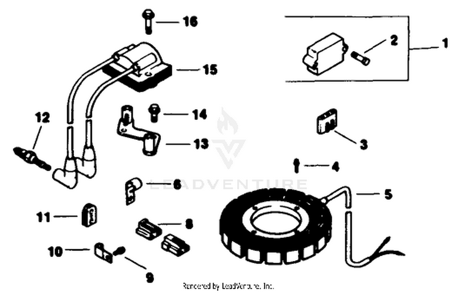 Ignition-Engine Kohler Model No. Mv16s-Type 56511