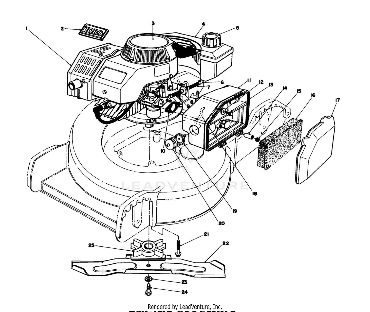 Engine Assembly (used On Units With Serial No. 8000402  Up)