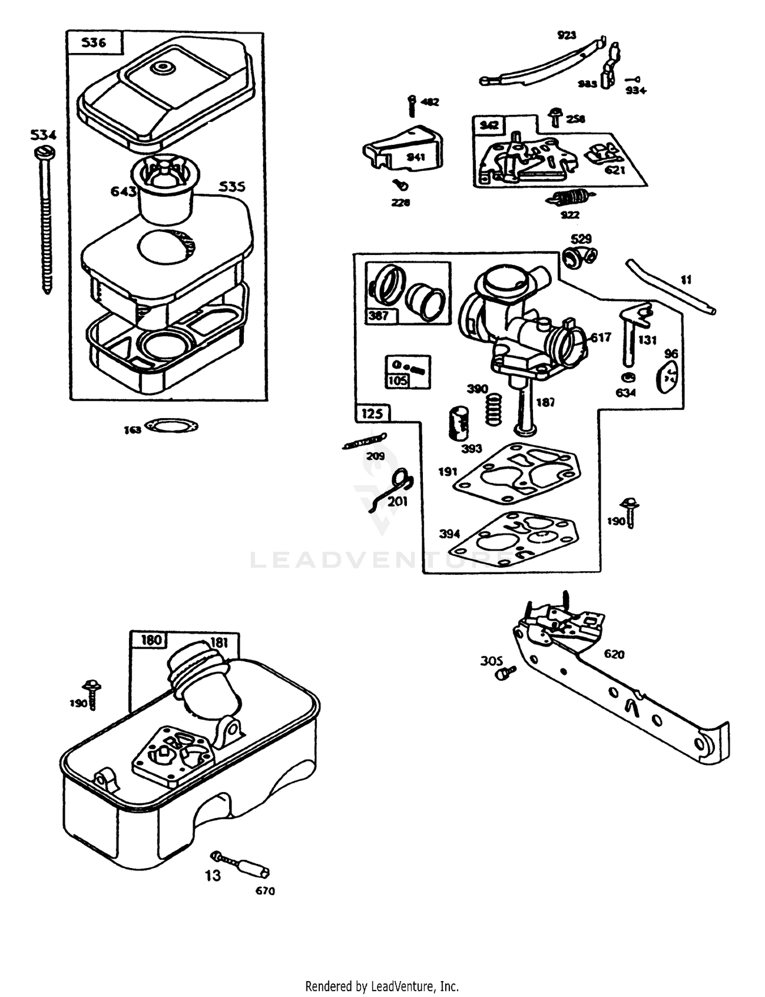 Engine Briggs  Stratton Model 95902-3148-01