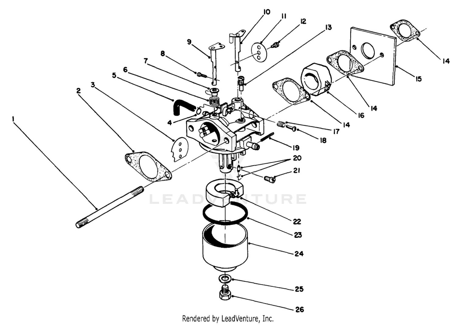 Carburetor Assembly (model No. 47pk9-3)