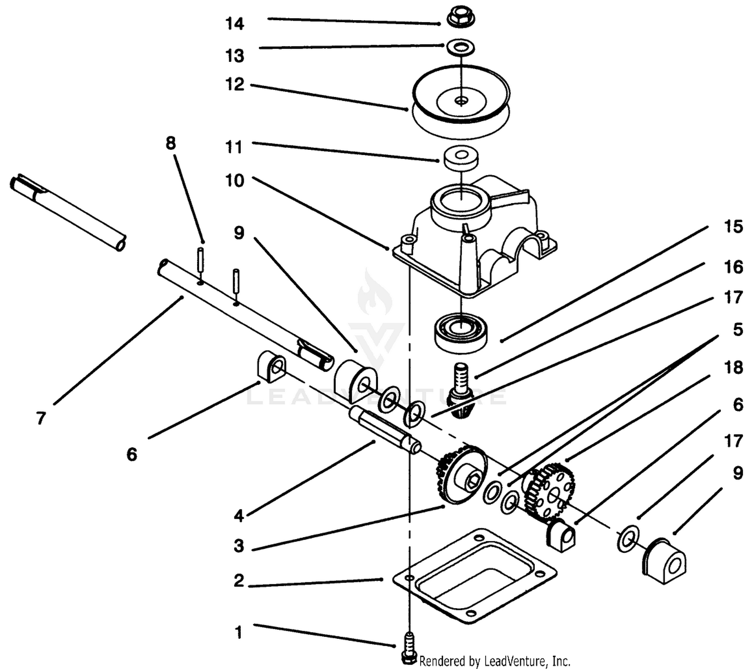 Gearcase Assembly No. 71-9600