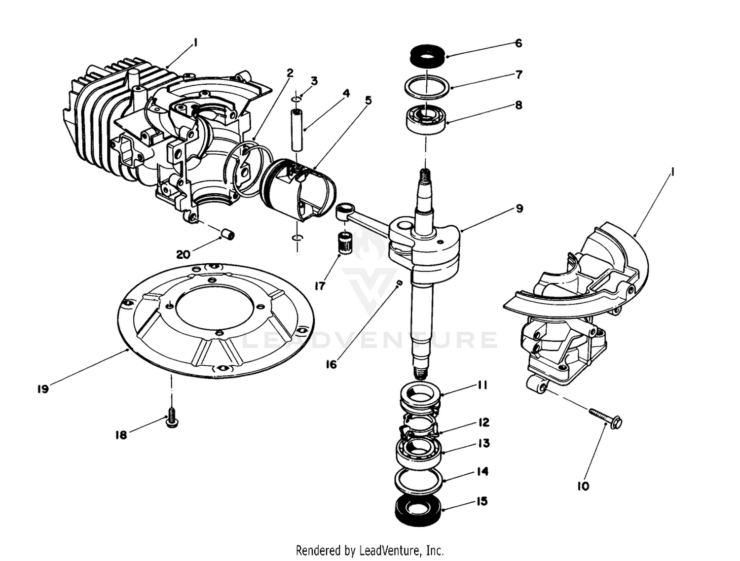 Crankshaft Assembly (engine No. 47pj8)