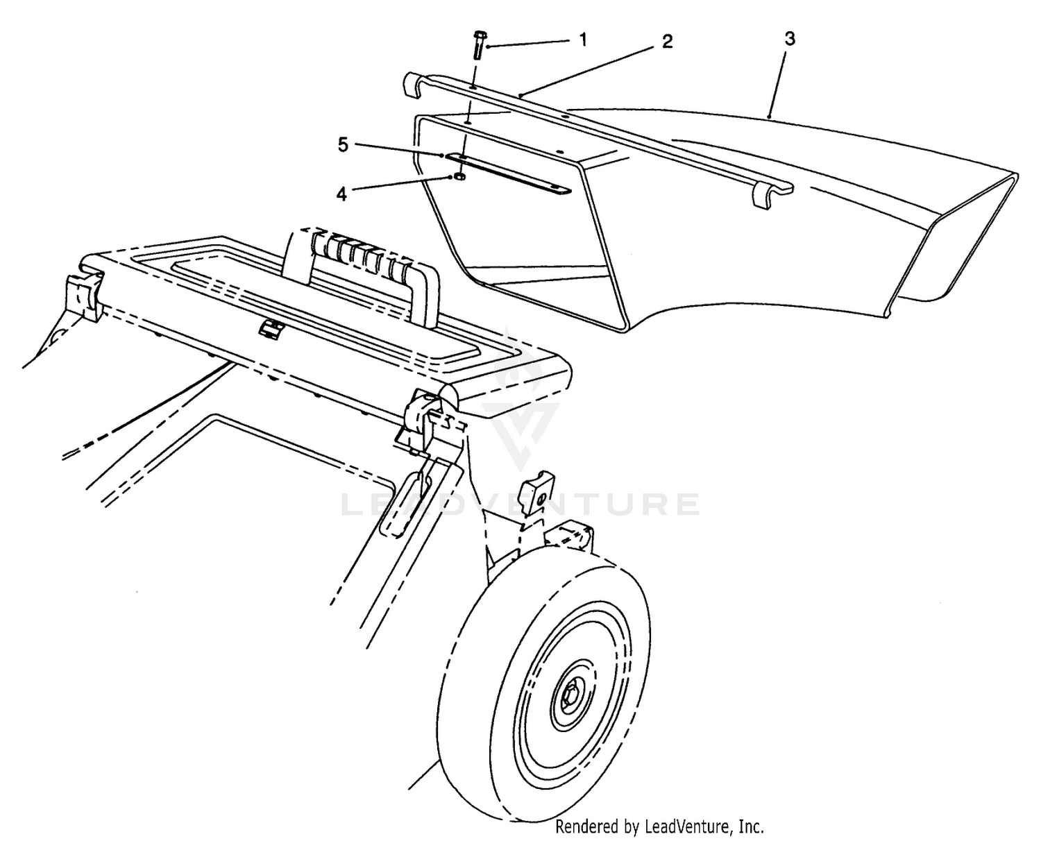 Side Discharge Chute Model No. 59112 (optional)
