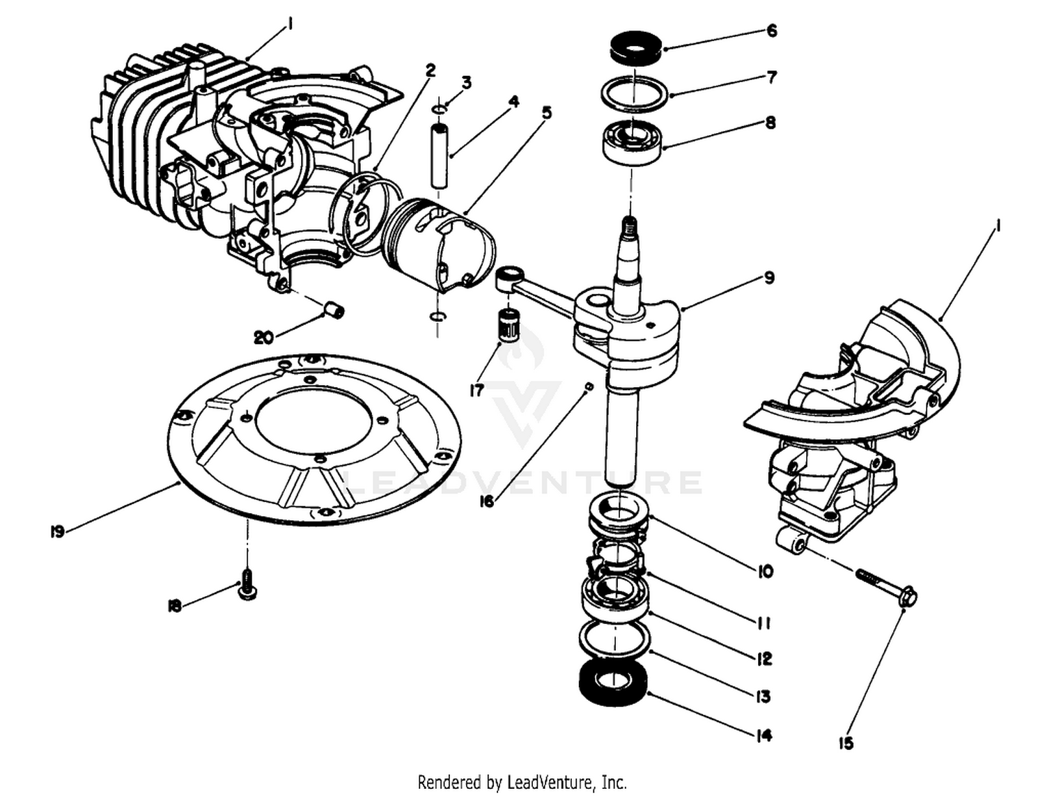 Crankshaft Assembly (model No. 47pm1-3)
