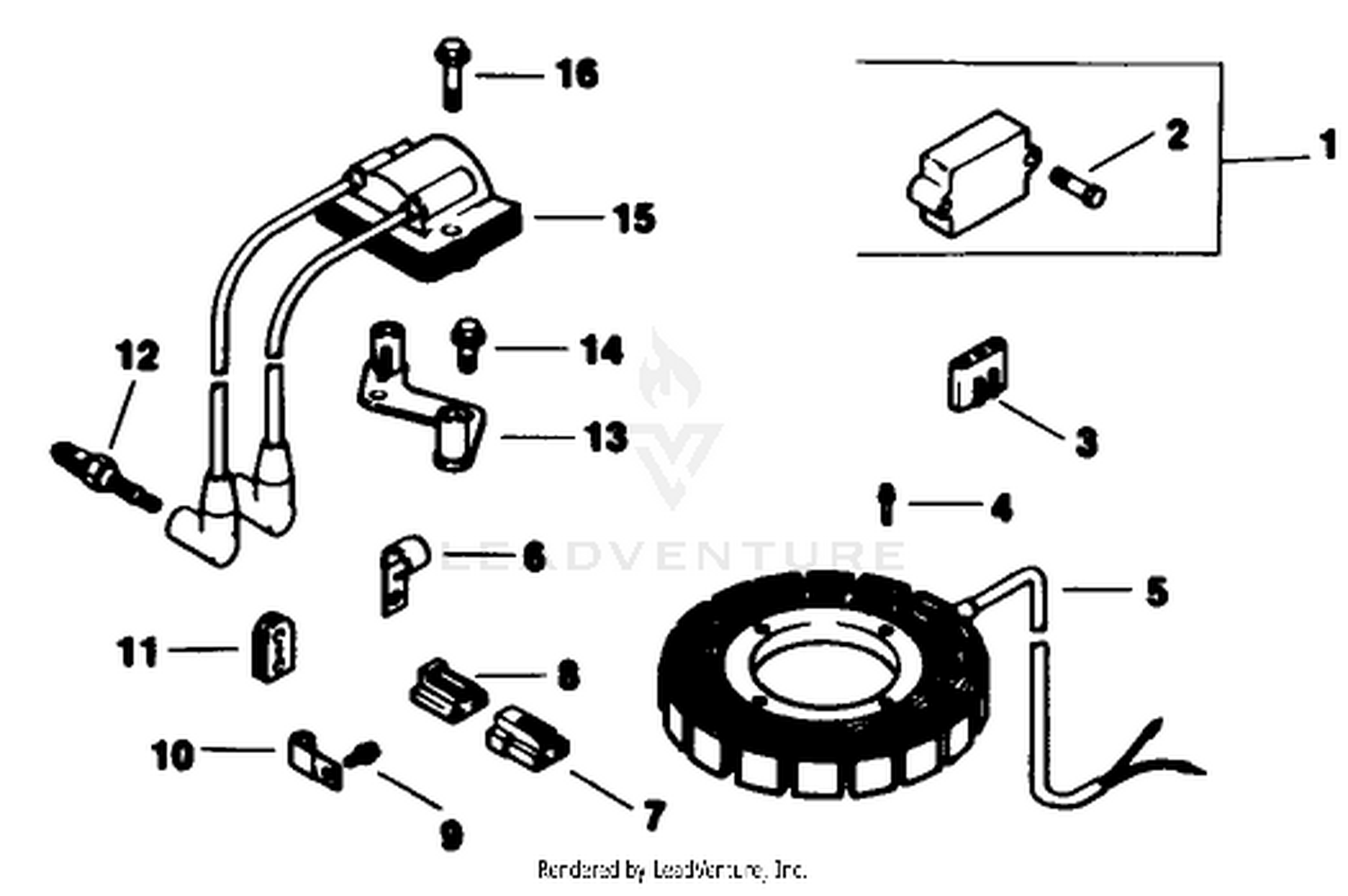 Ignition-Engine Kohler Model No. Mv16s-Type 56511