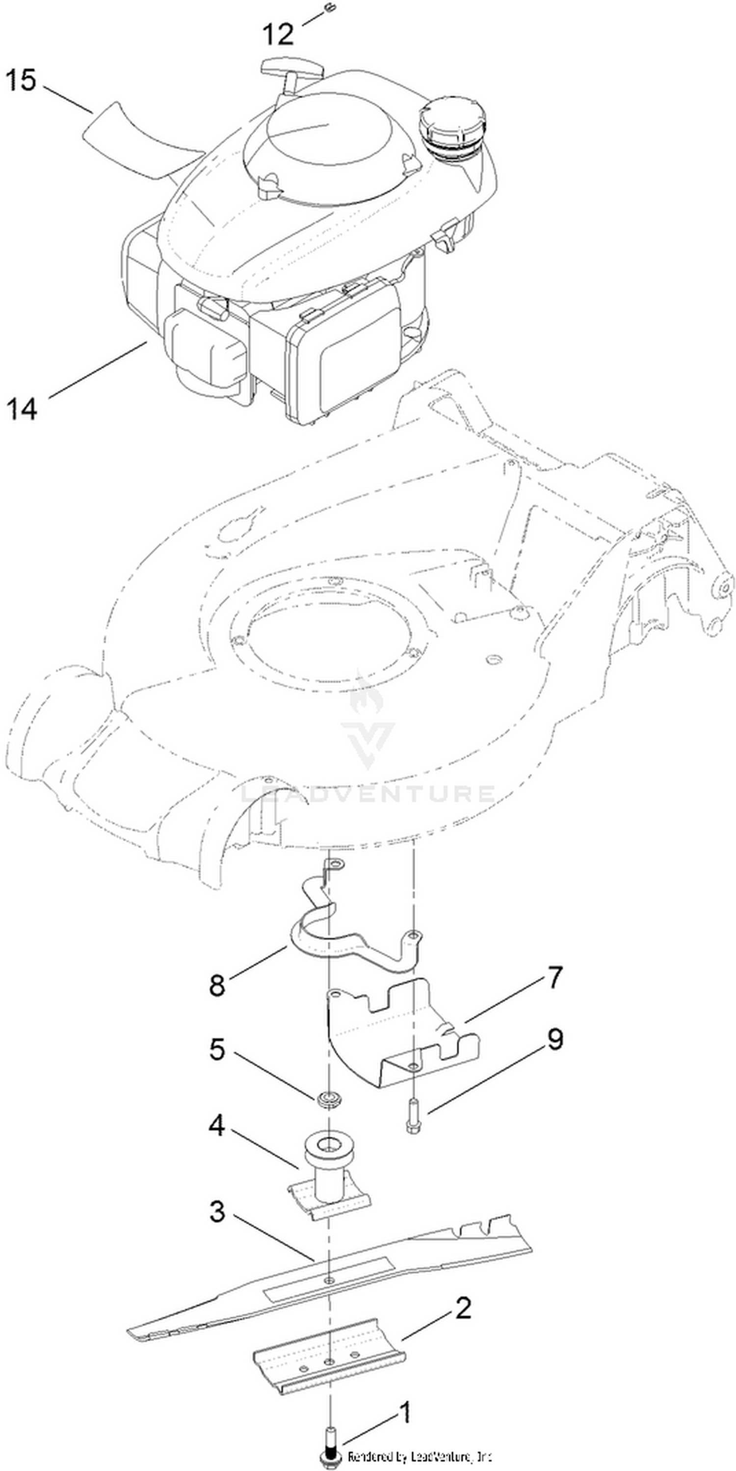 Engine and Blade Assembly