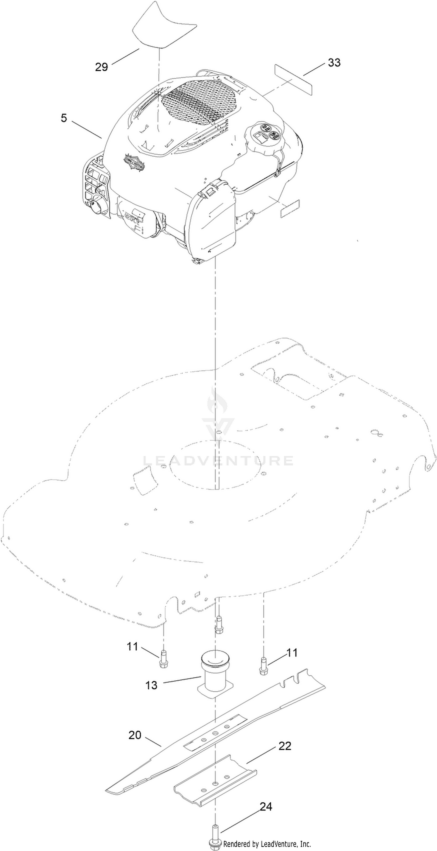Engine and Blade Assembly