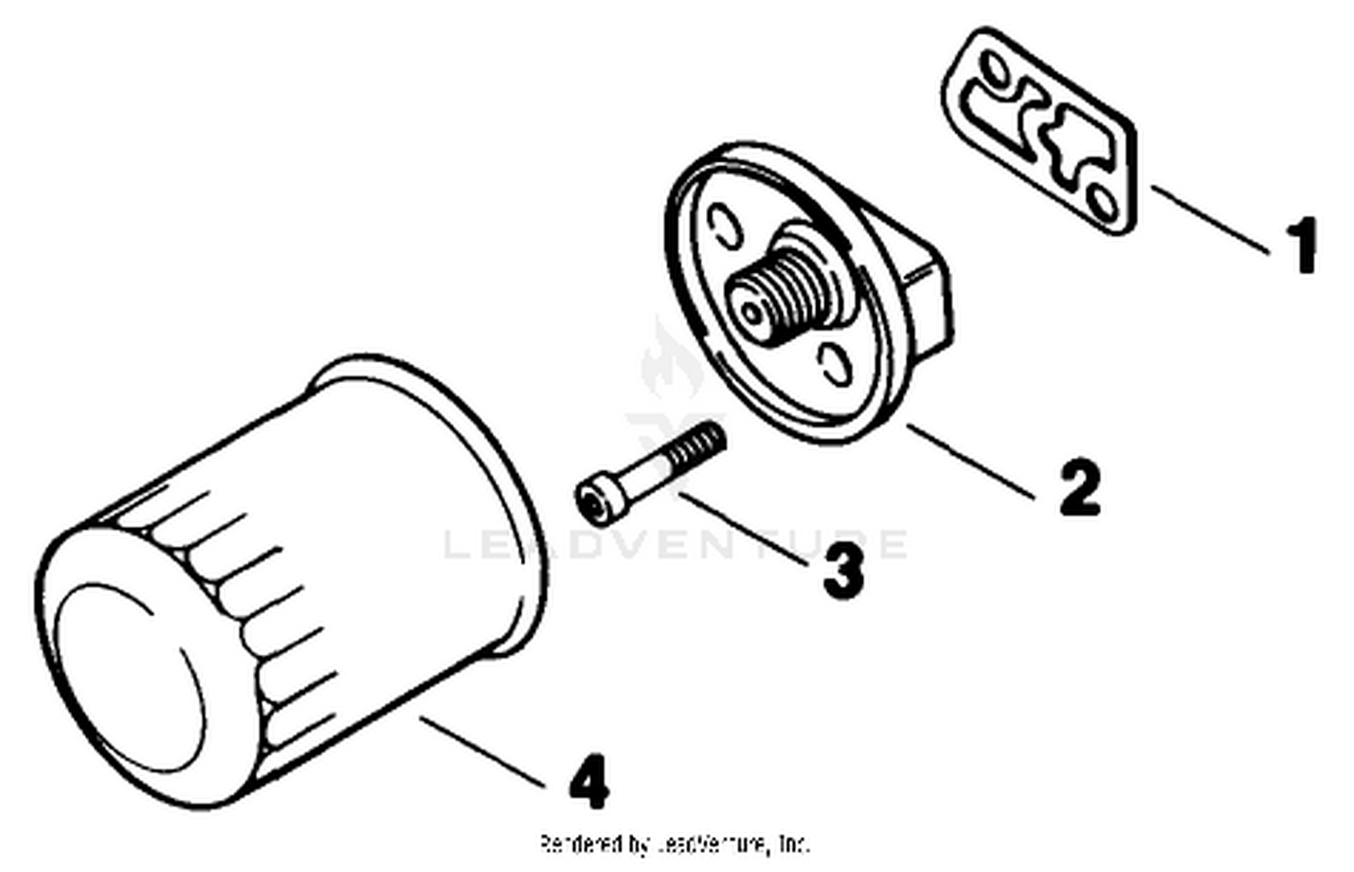 Oil Filter-Engine Model No. Mv16s-Type 56519