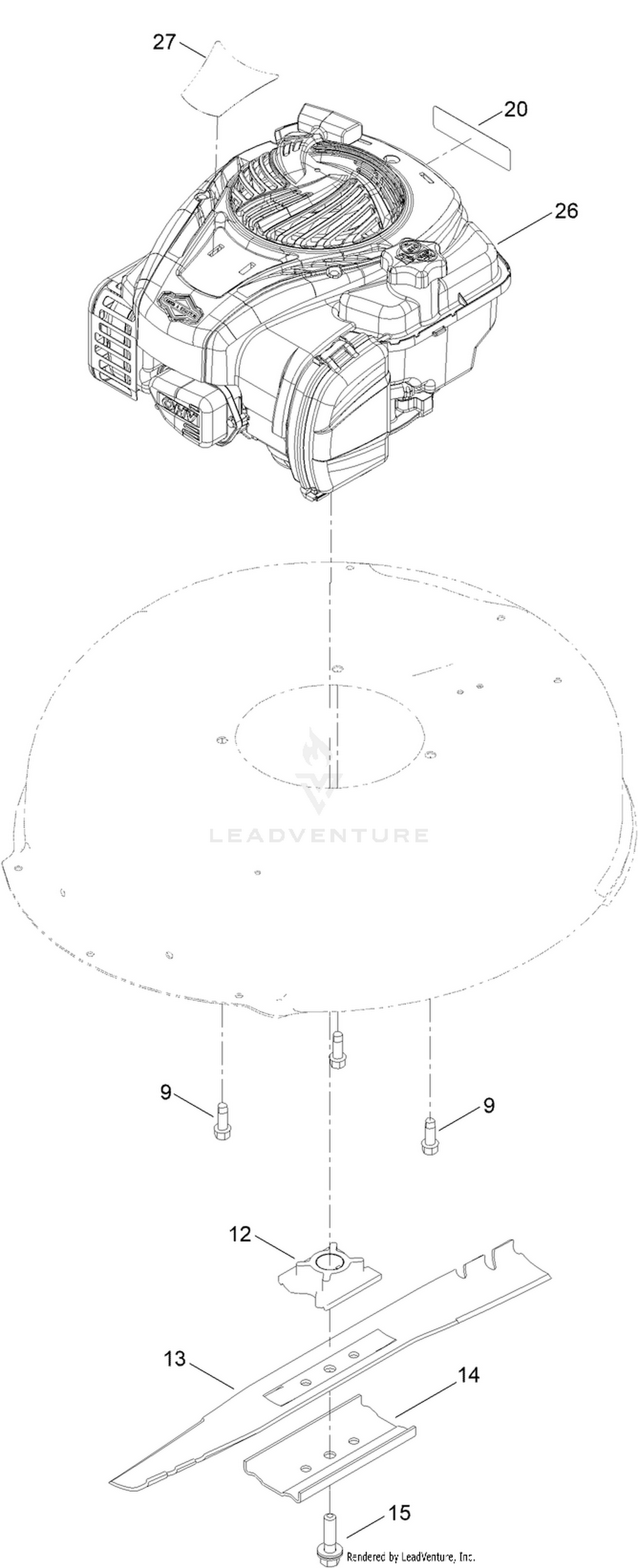 Engine and Blade Assembly