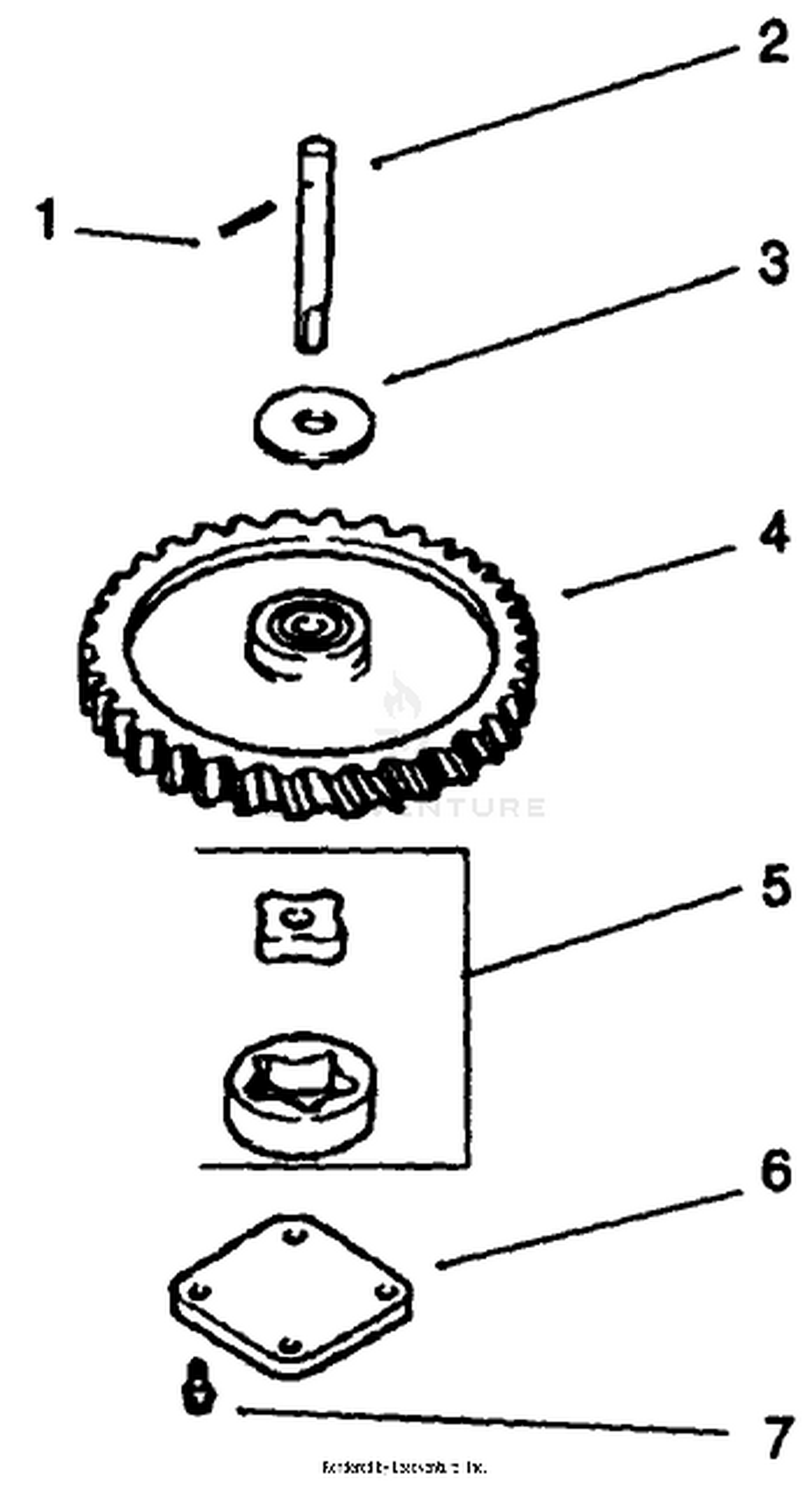 Oil Pump-Engine Model No. Mv18s-Type 58543