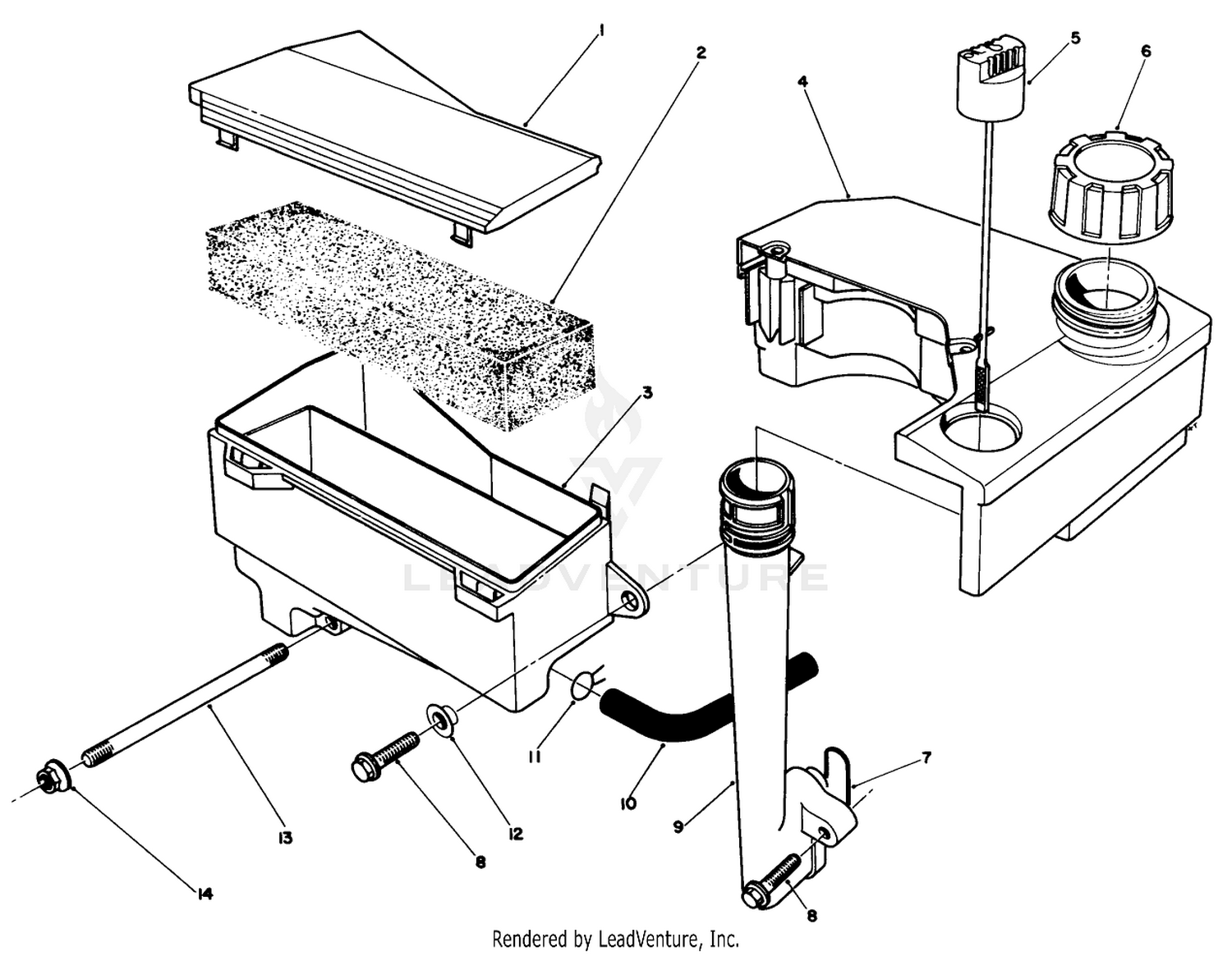 Air Cleaner  Fuel Tank Assembly (model No. Vmf5  Vmg6)