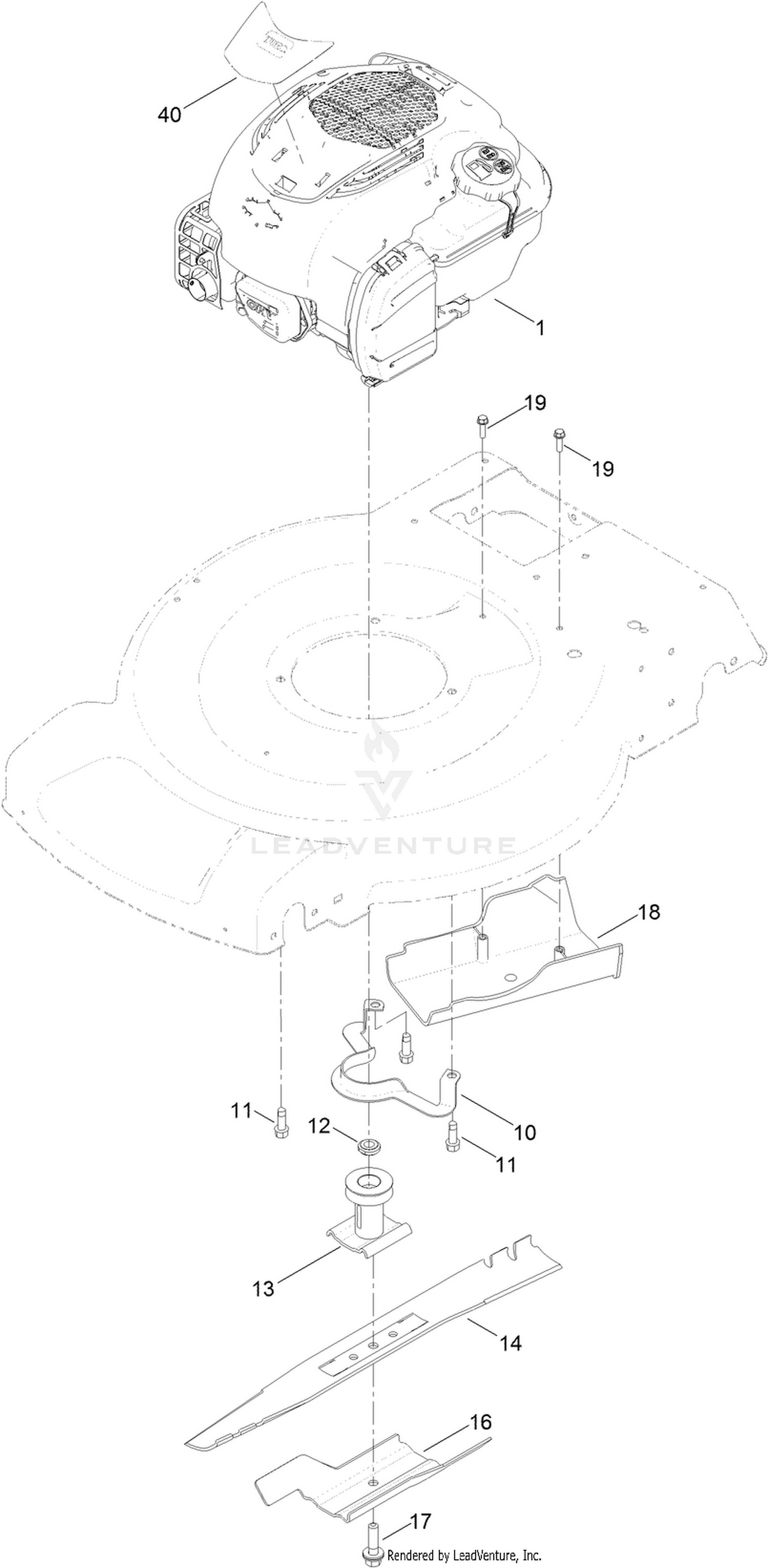 Engine and Blade Assembly