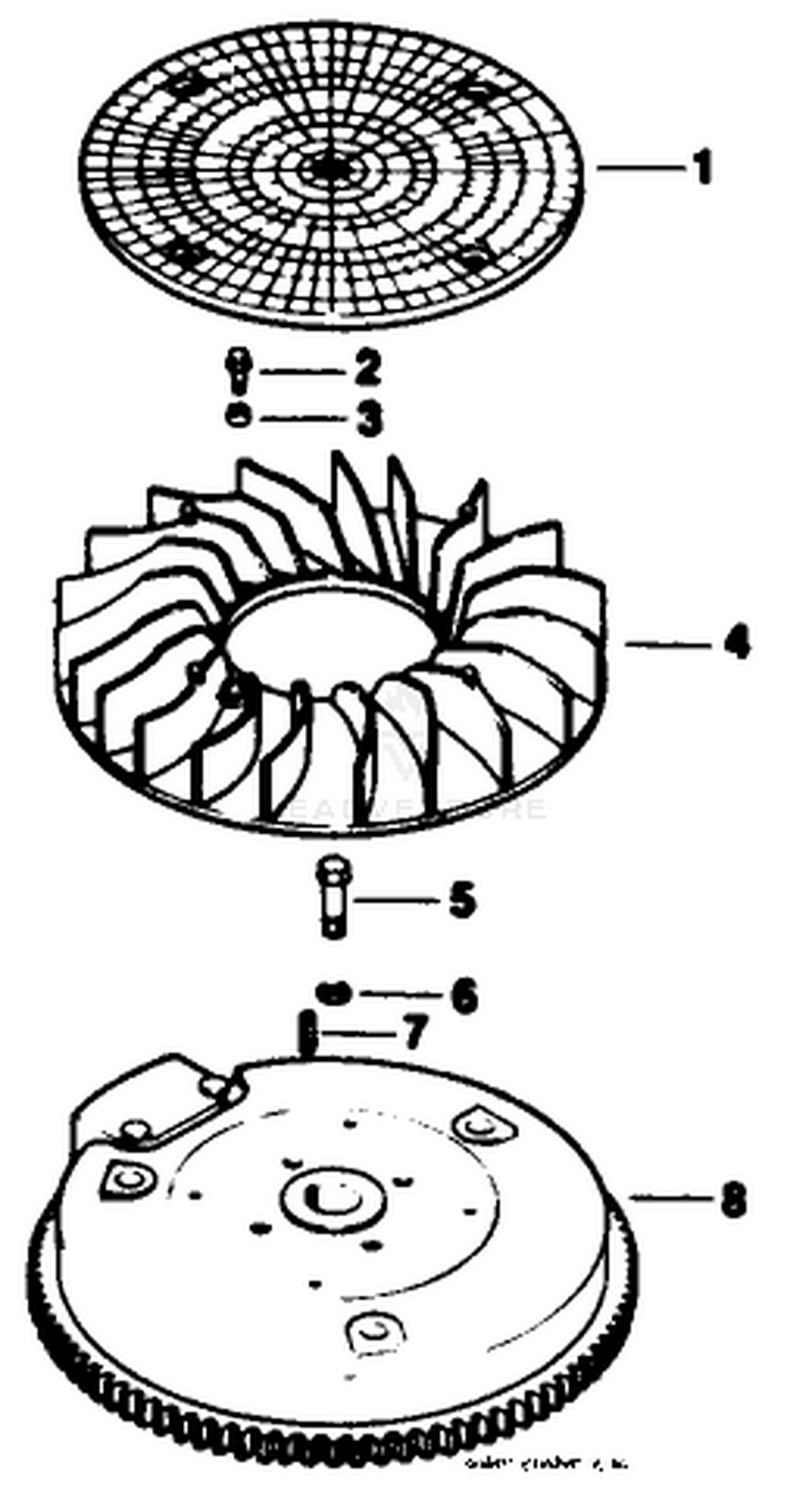 Flywheel-Engine Kohler Model No. Mv16s-Type 56511