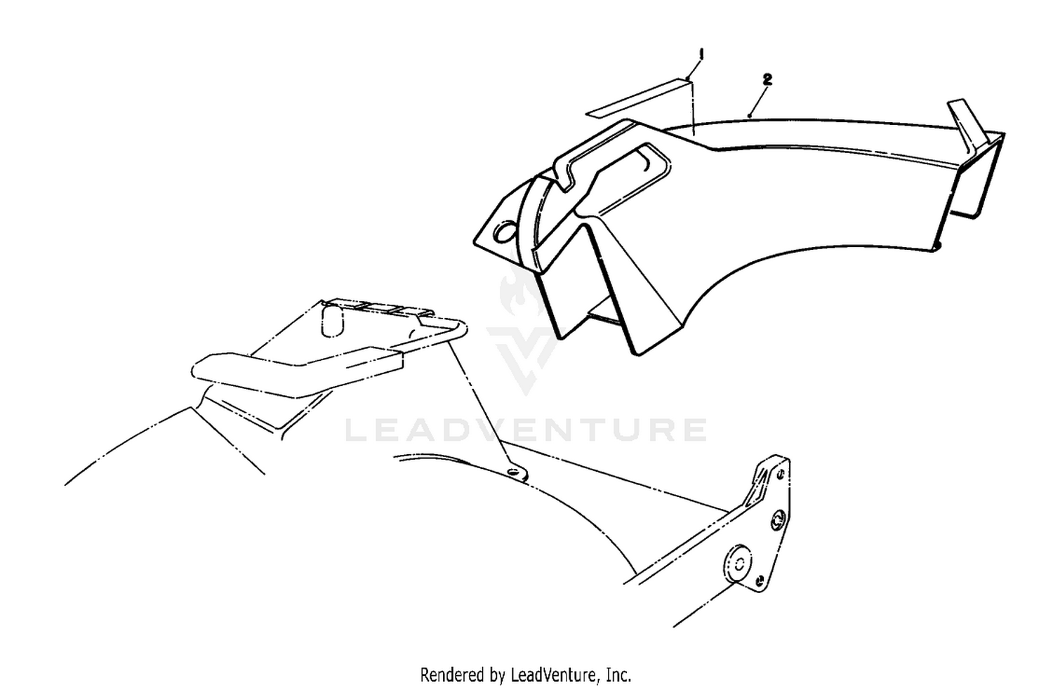 Side Discharge Chute Model No. 59168 (optional)