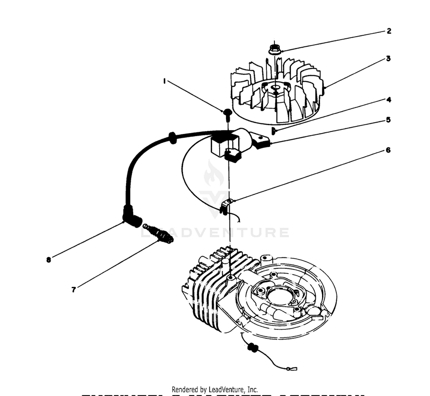 Flywheel  Magneto Assembly (engine No. 47ph7) (engine No. 47pg6)