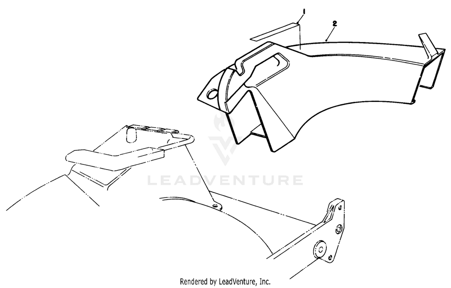 Side Discharge Chute Model No 59168 (optional)