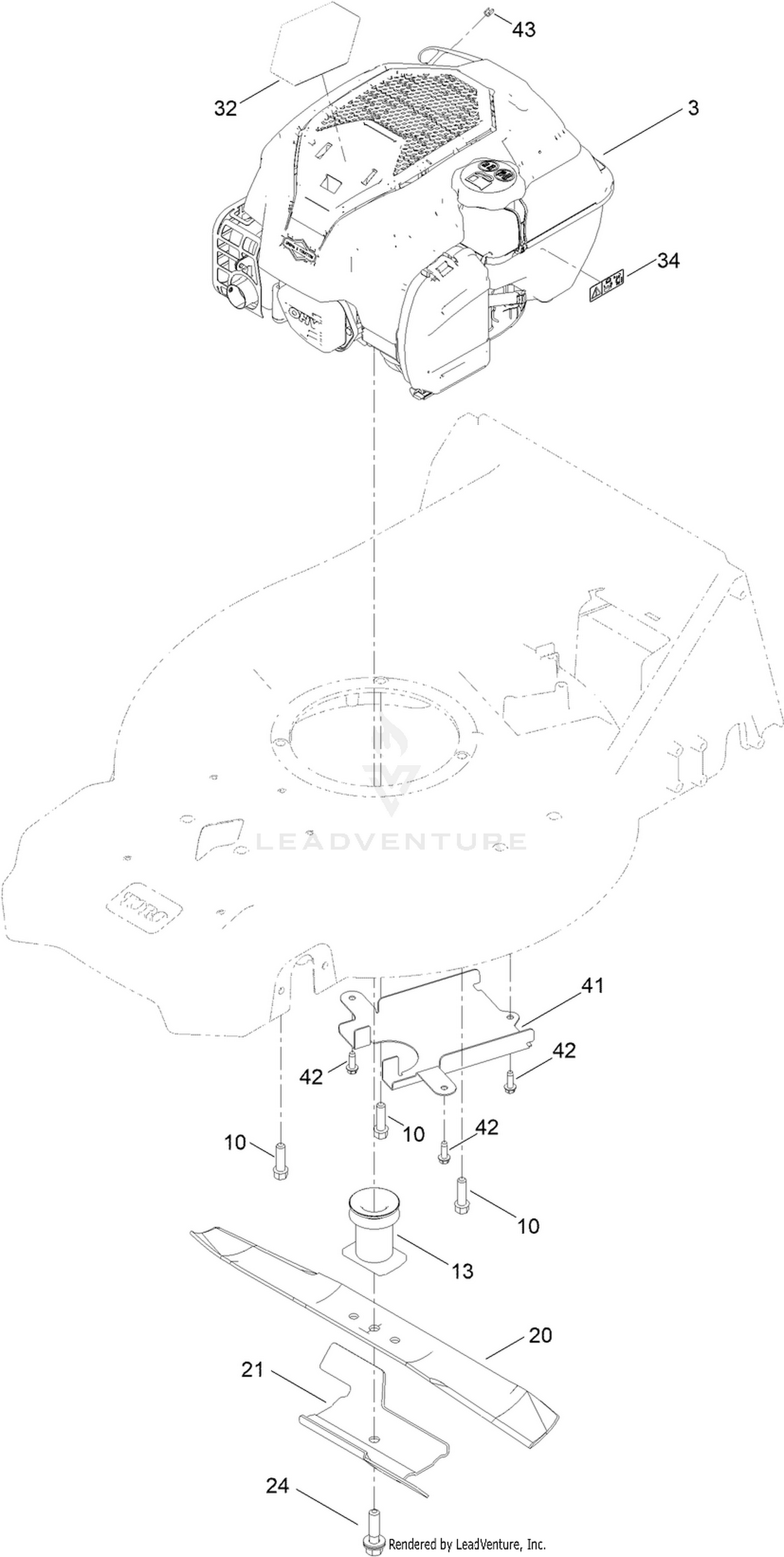 Engine and Blade Assembly