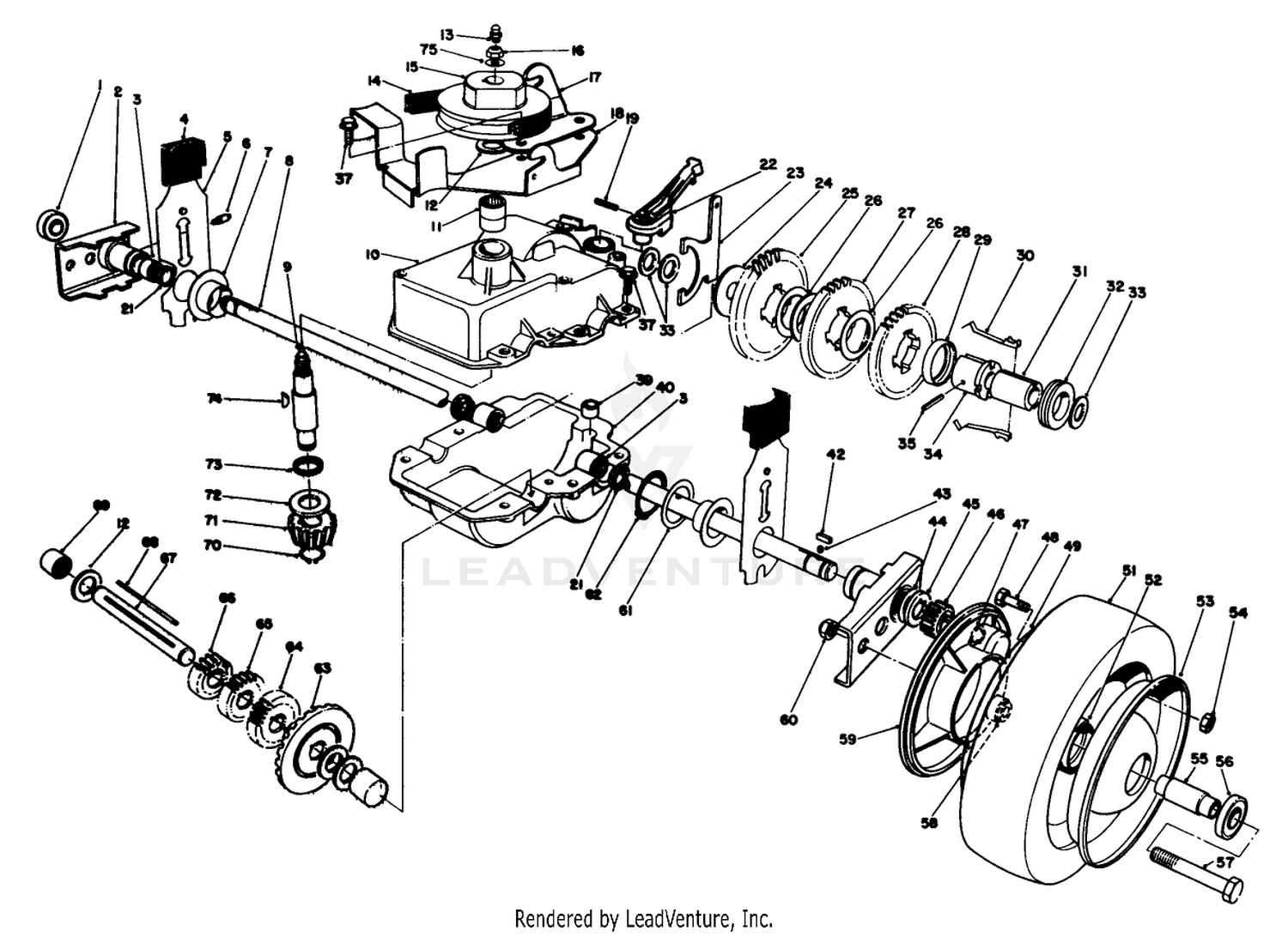 Gear Case Assembly (model 22035)