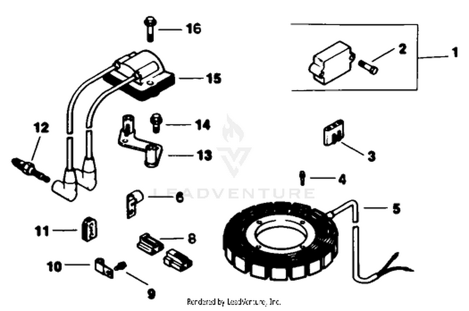 Ignition-Engine Kohler Model No. Mv16s-Type 56511