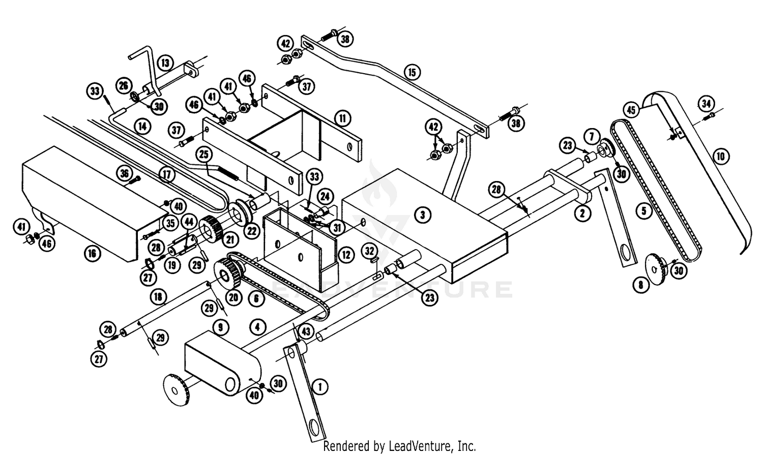 Toro LMR-30, 30 Reel Mower, 1960 Reel Mower Parts List