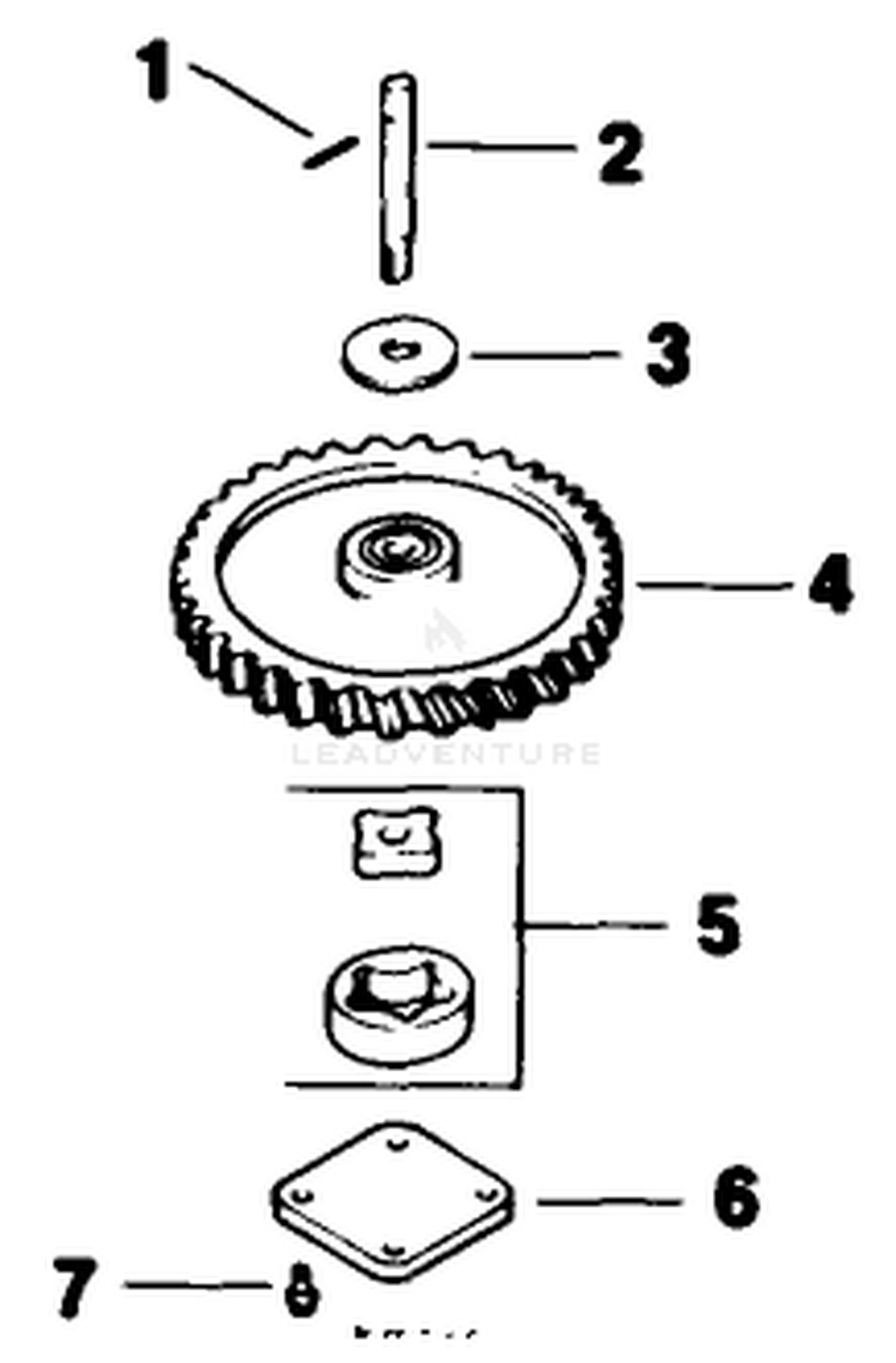 Oil Pump-Engine Kohler Model No. Mv16s-Type 56511