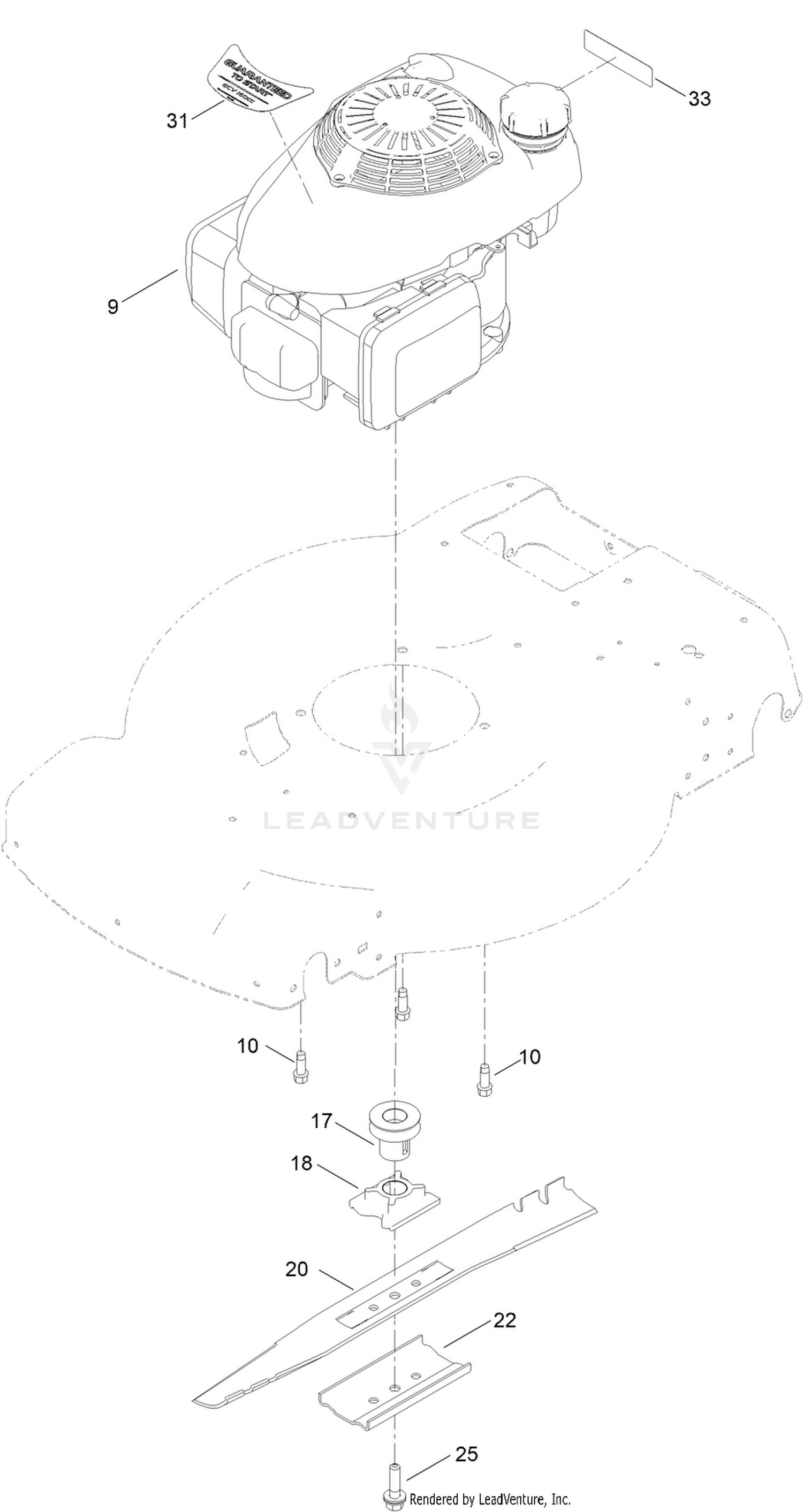 Engine and Blade Assembly