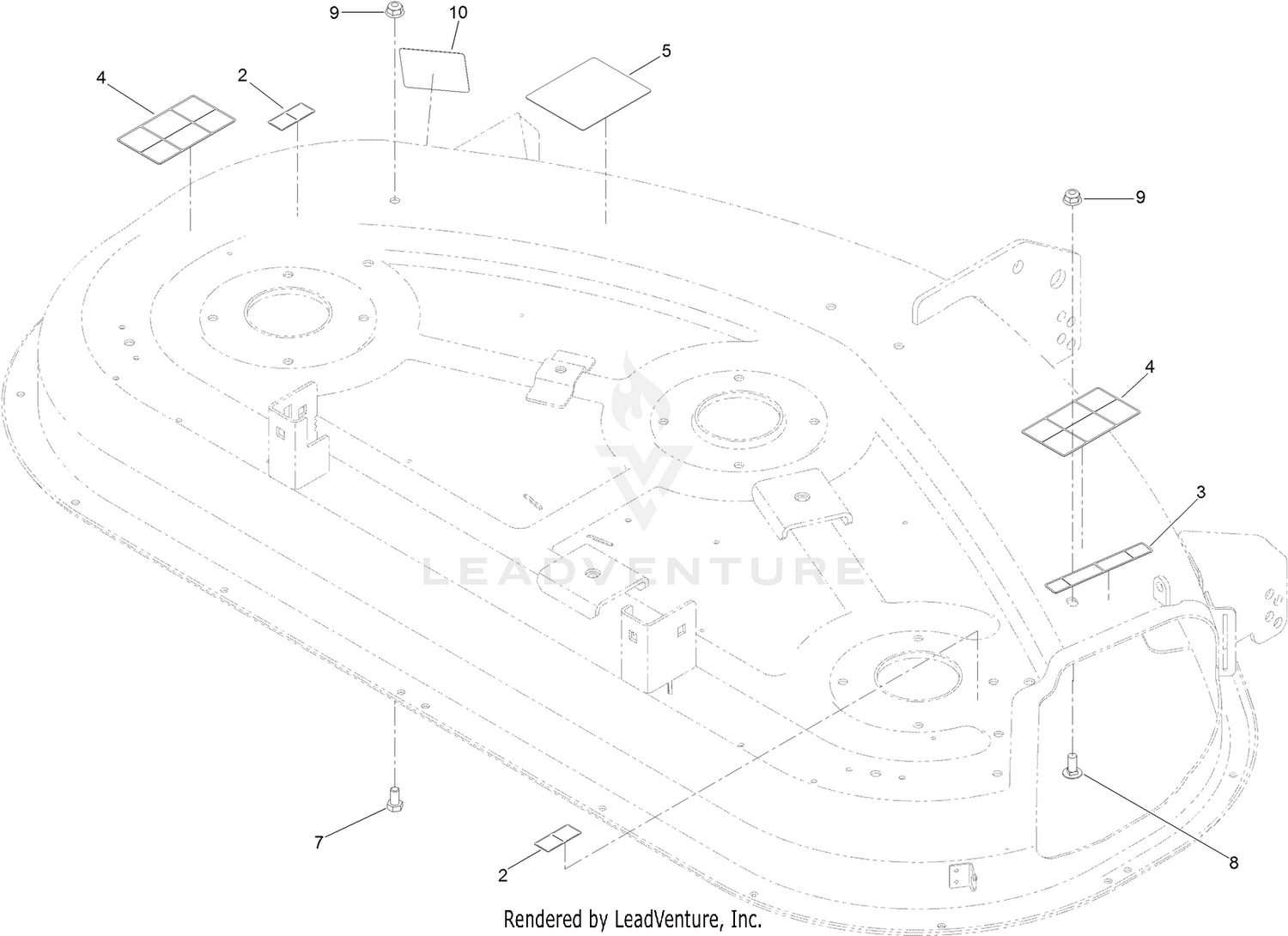 50 Inch Deck Decal Assembly No. 119-8841