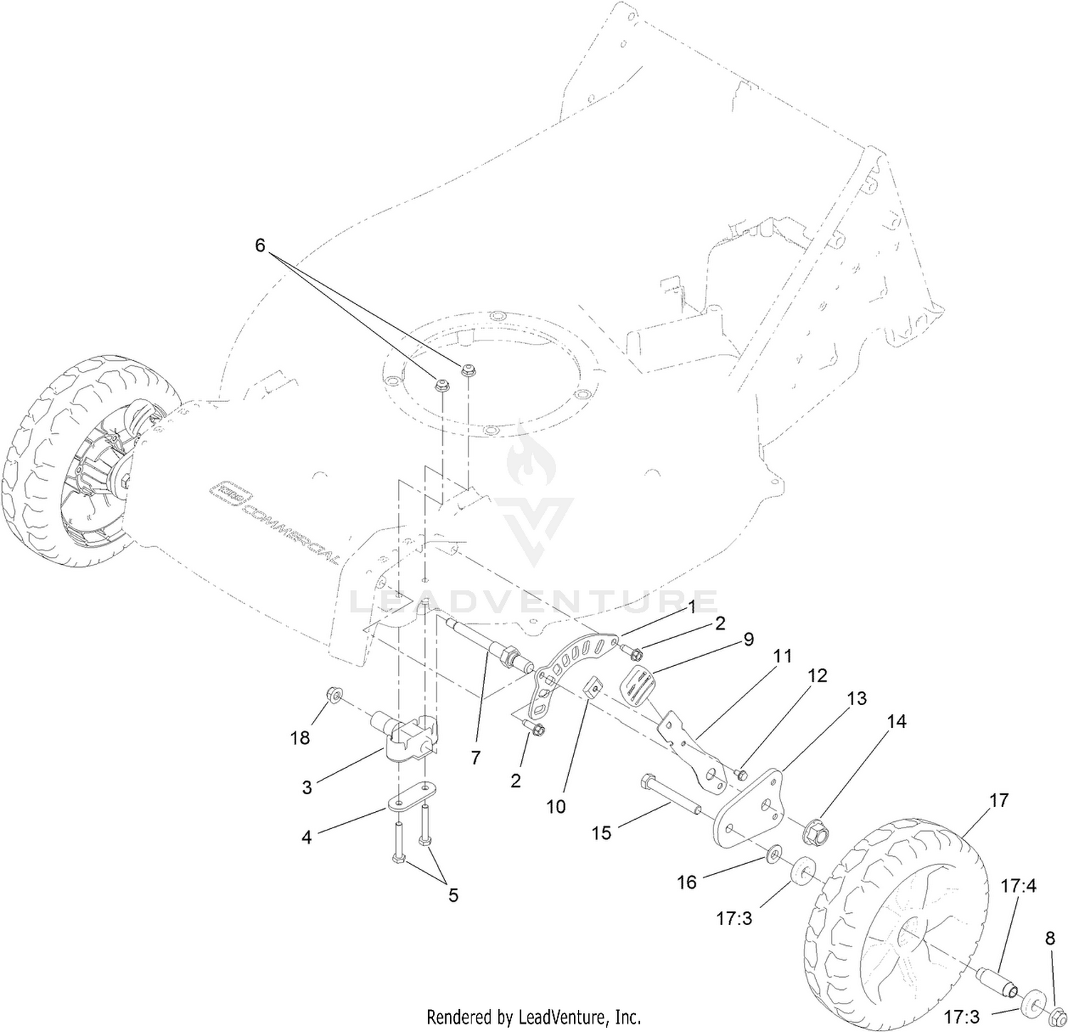 Height-of-Cut and Wheel Assembly
