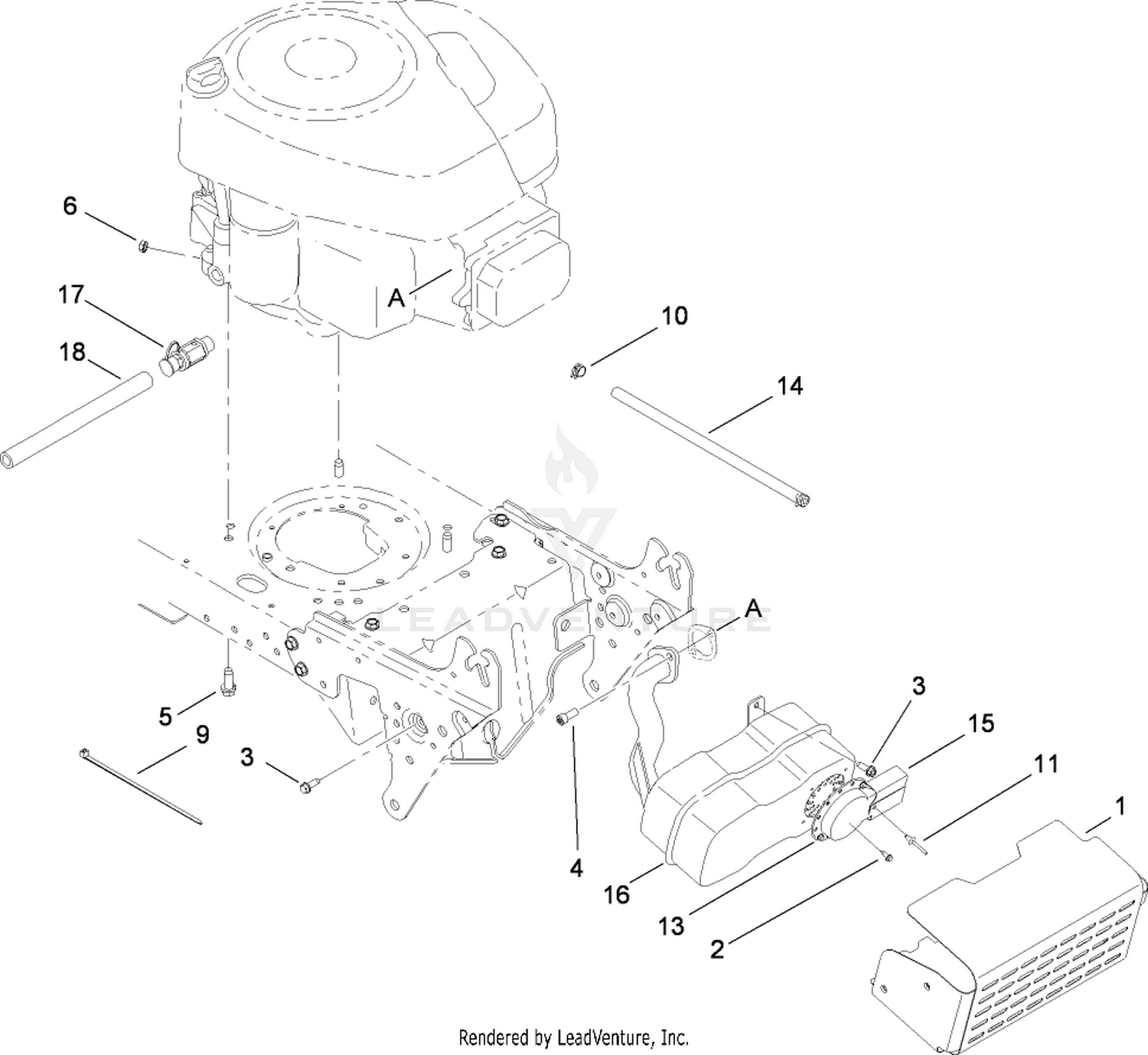Muffler and Guard Assembly
