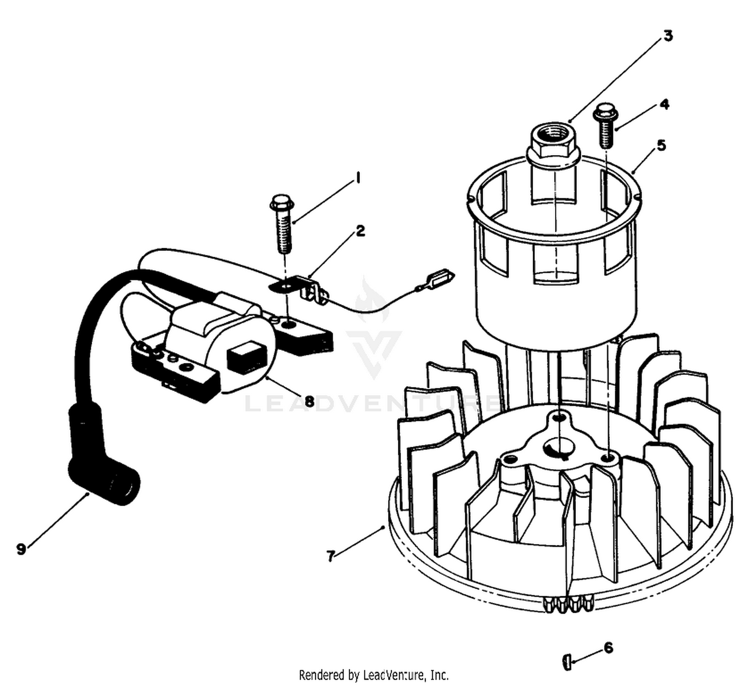 Magneto  Flywheel Assembly (model No. Vmg6)