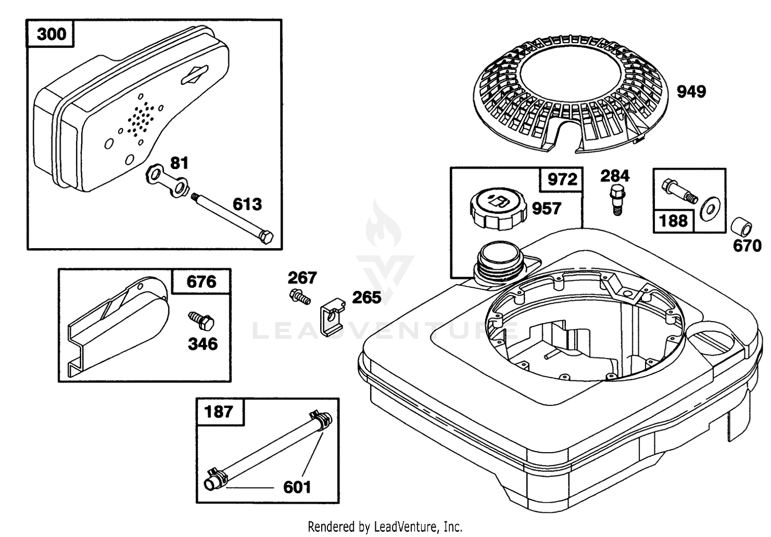 Engine Briggs  Stratton Model 122702-3171-01 6