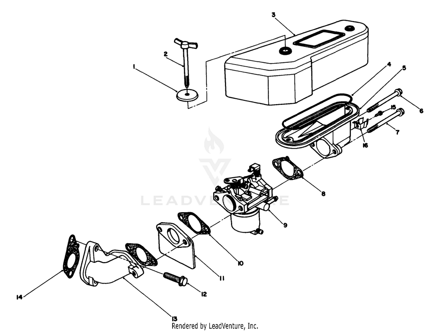 Air Cleaner  Carburetor Assembly