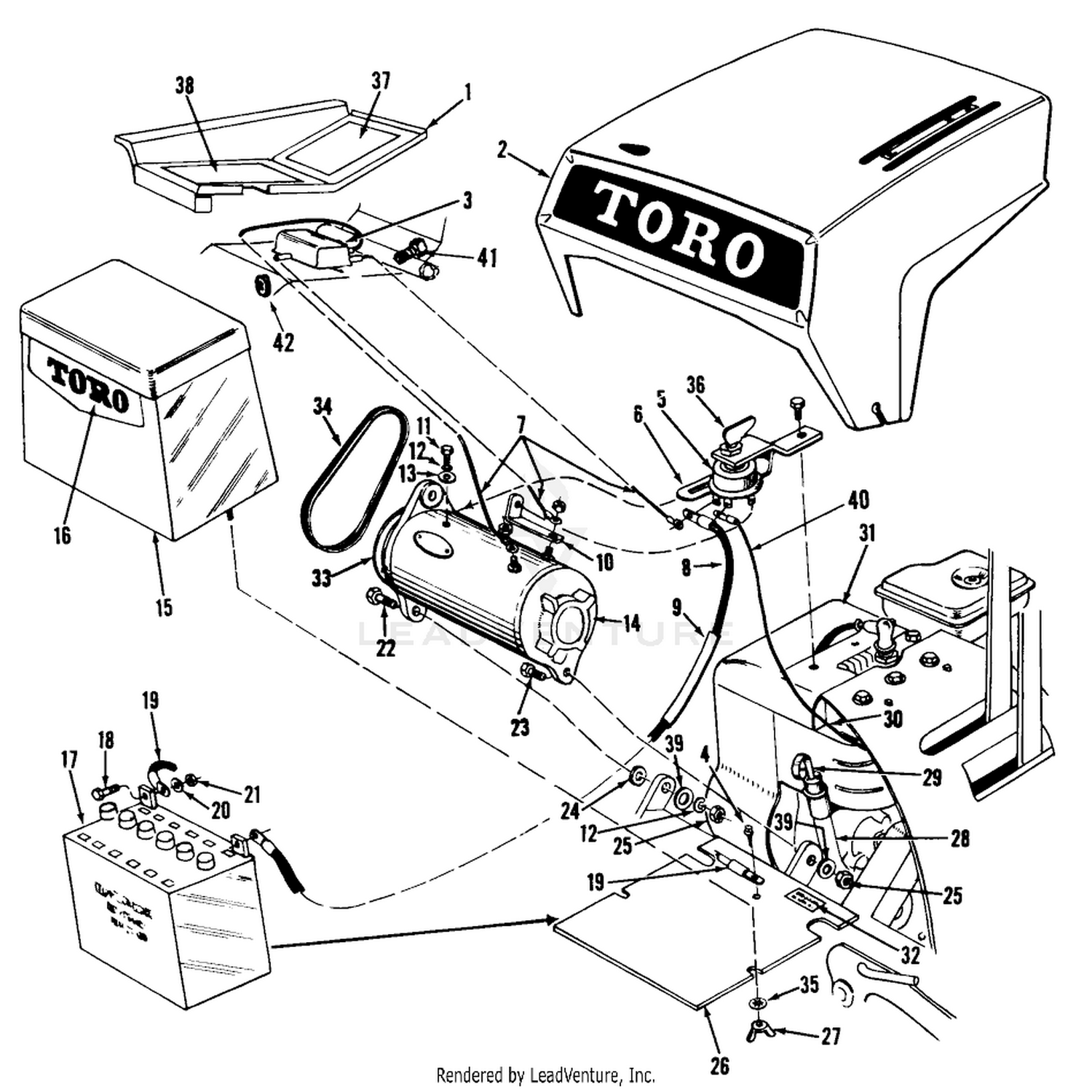 Toro 03102 - 58 Professional, 1968 (8000001-8999999) 58