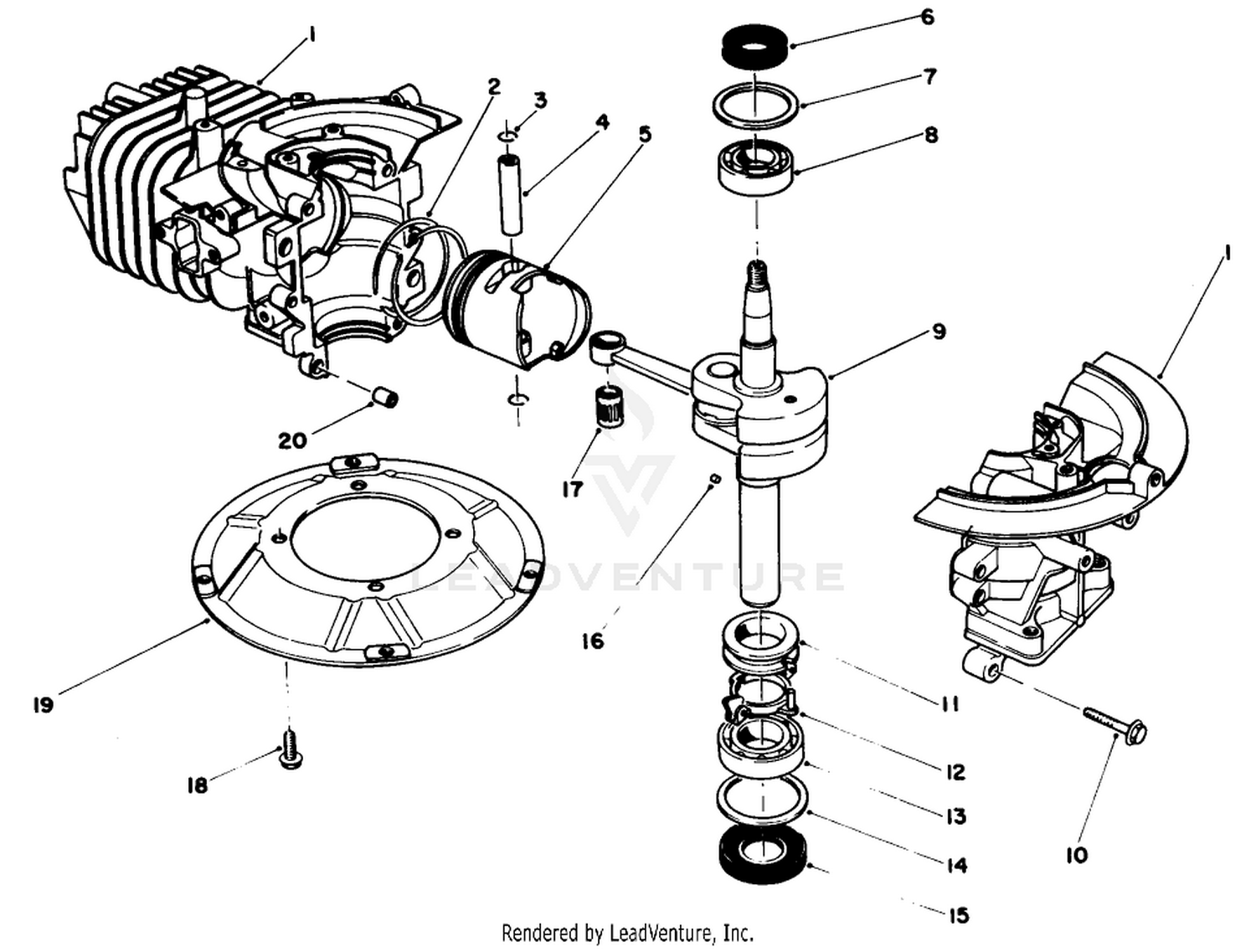 Engine Assembly Model No. 47pg6