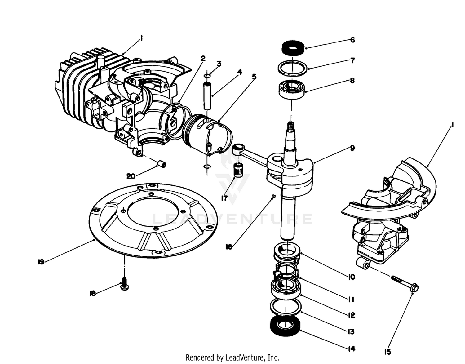 Crank Shaft Assembly (model No. 47pn2-6)