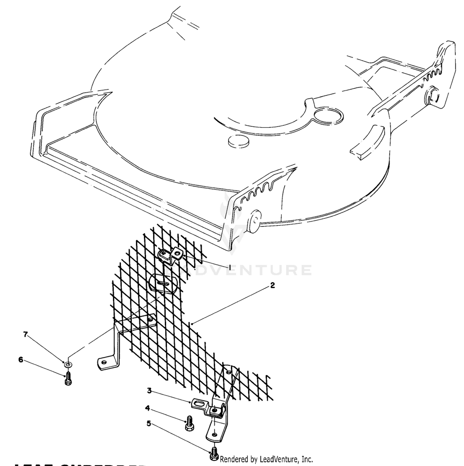 Leaf Shredder Kit Model No. 59157 (optional)