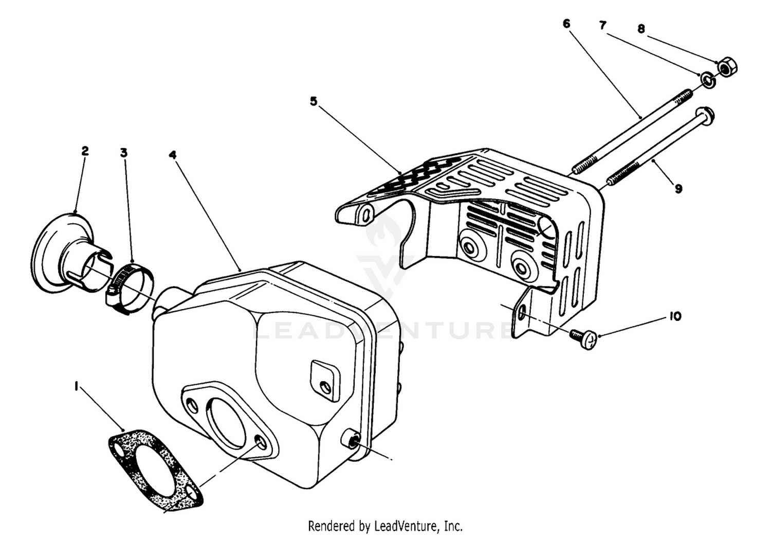 Muffler Assembly (model No. 47pm1-3)