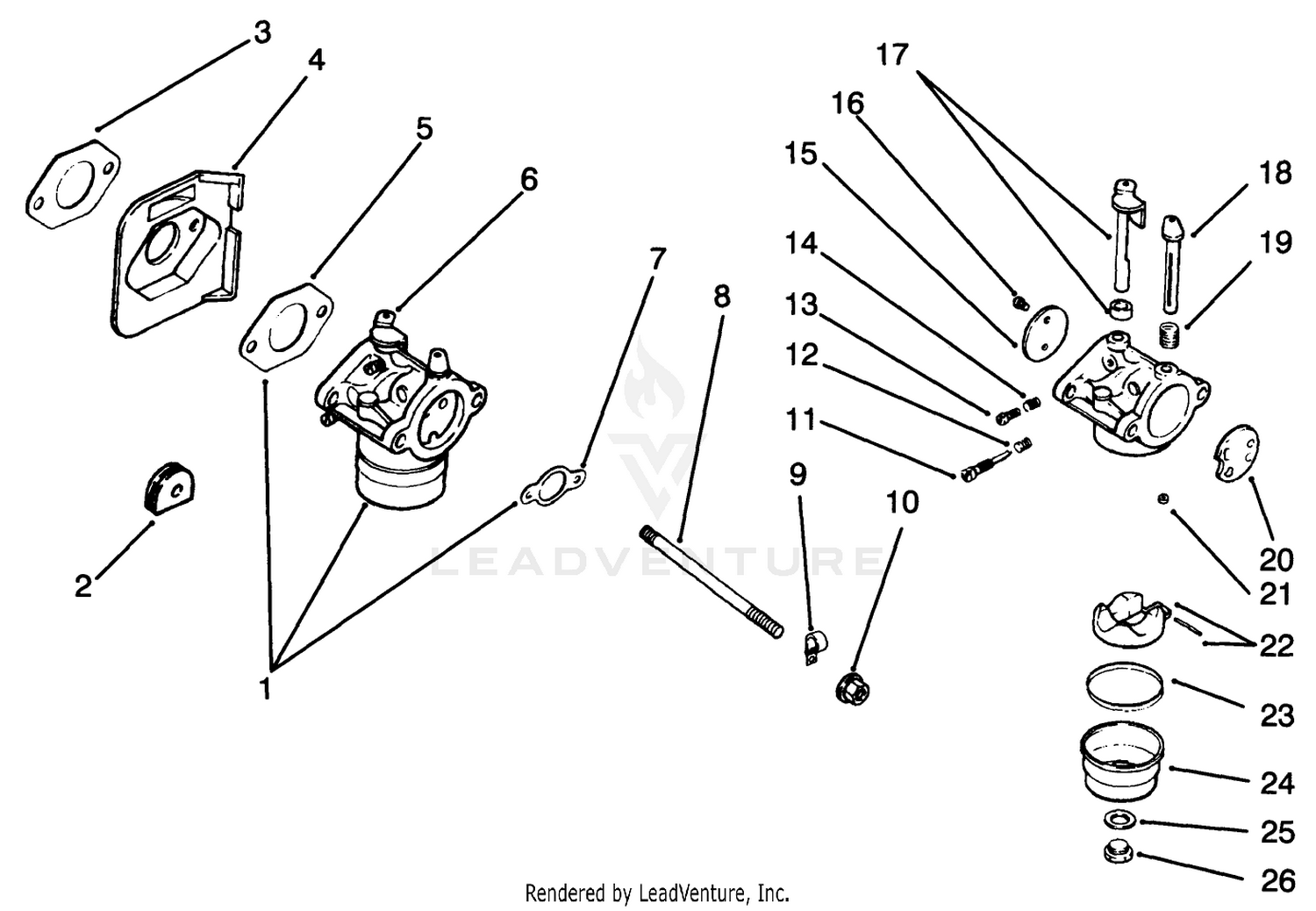 Fuel System-Engine Kohler Model No. Cv14 S-1429
