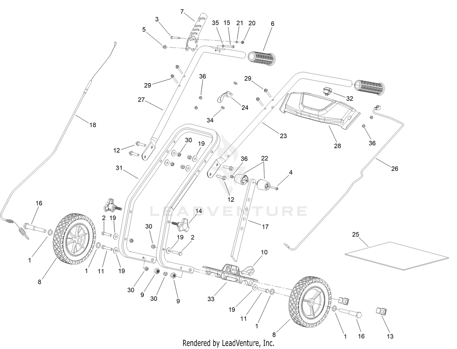 Handles and Controls Assembly
