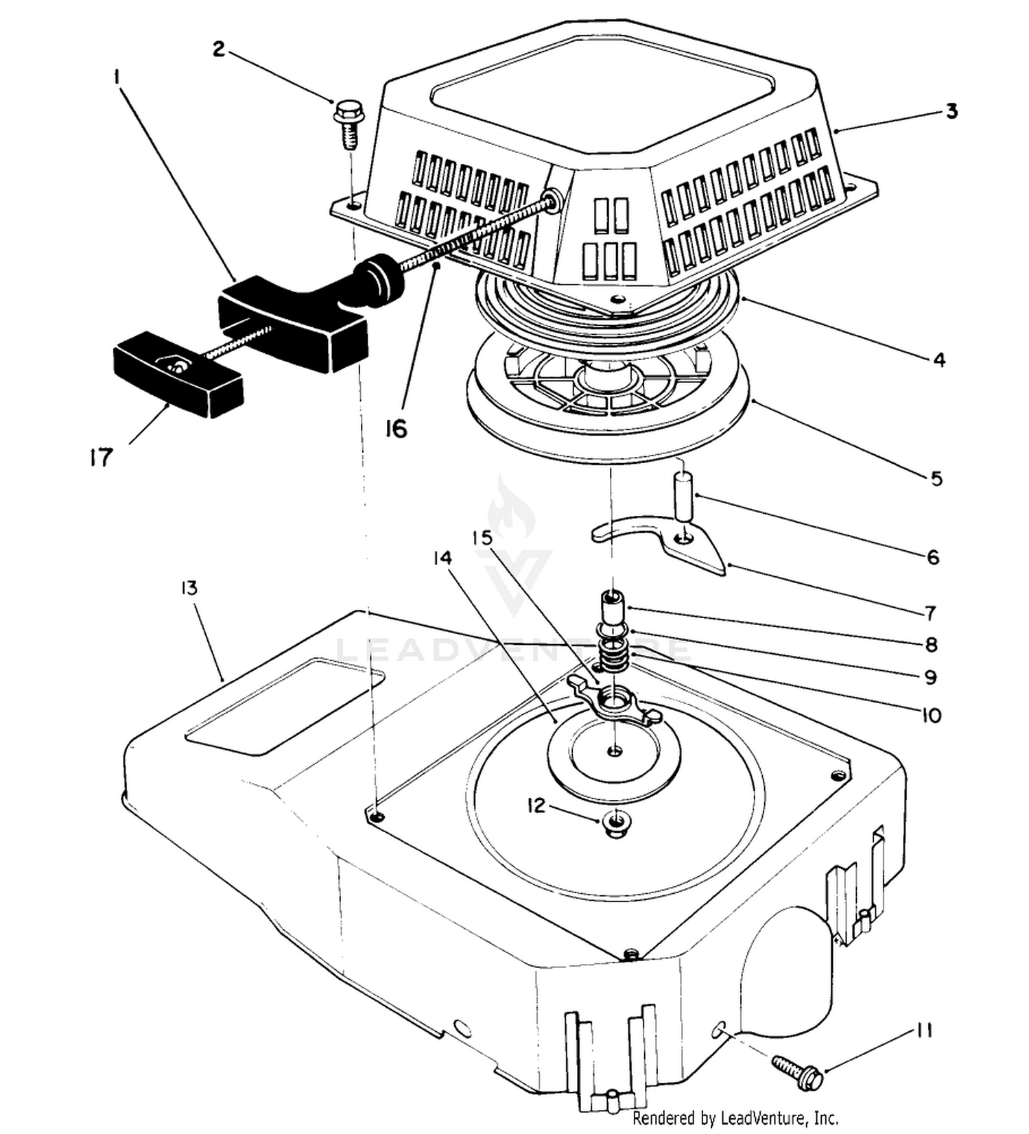 Recoil Assembly (engine No. Vm140)