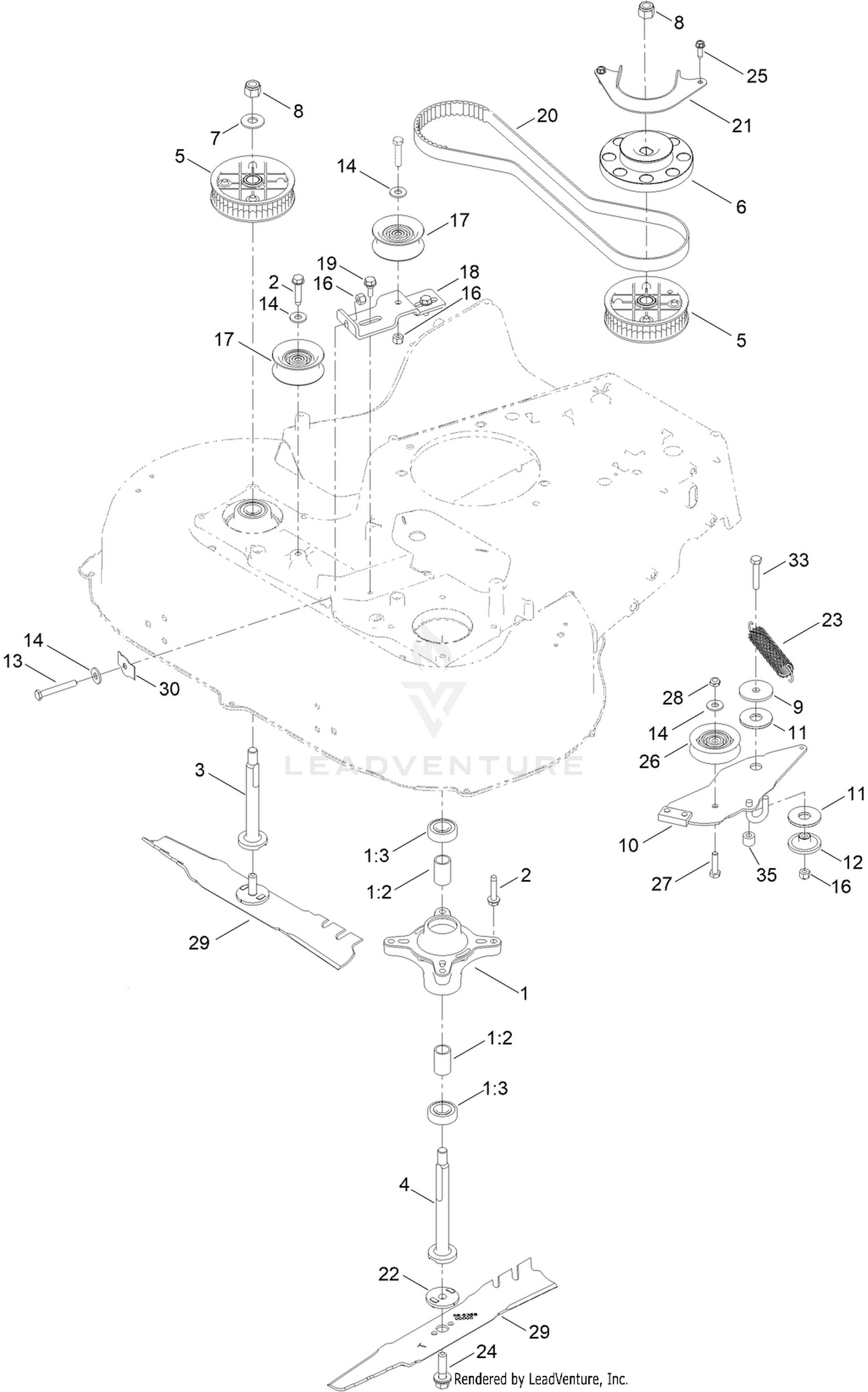 Spindle and Belt Assembly