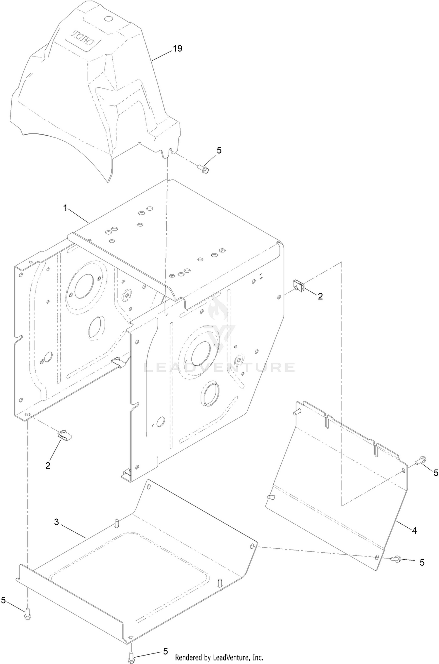 Main Frame and Belt Cover Assembly