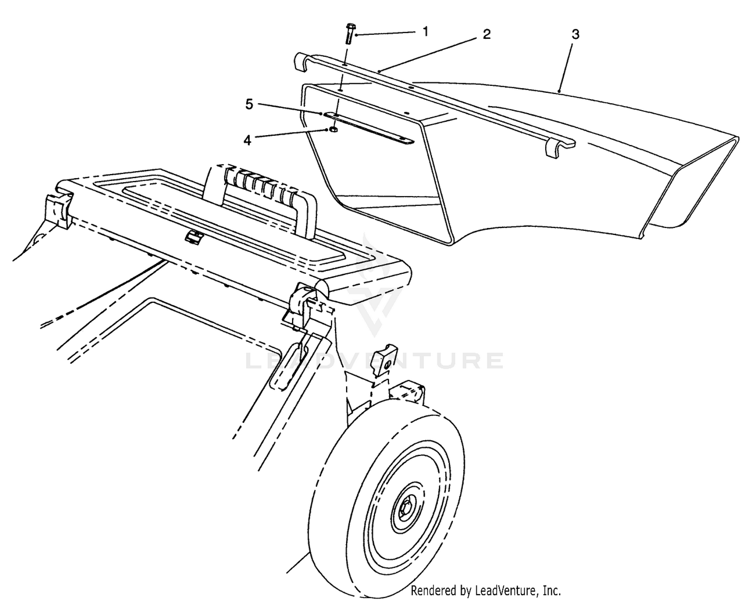 Side Discharge Chute Model No. 59112 (optional)